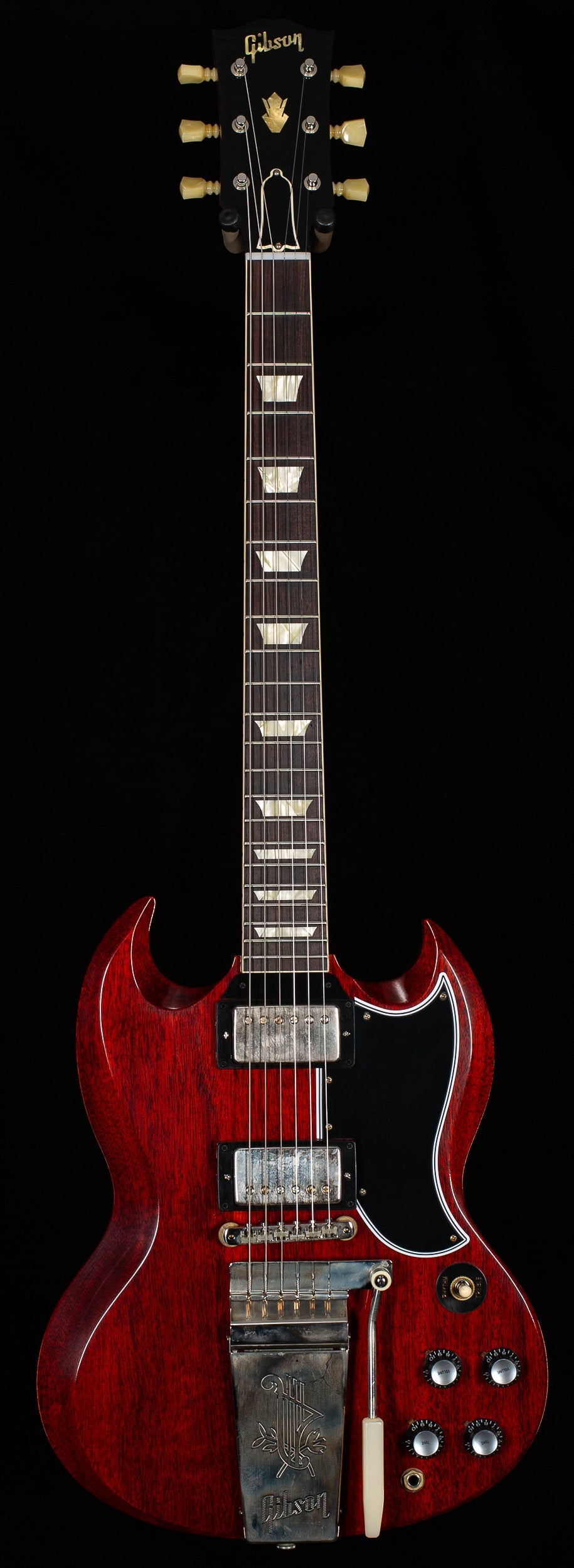 Gibson Custom Shop 1964 SG Standard Reissue Maestro Ultra Light Aged Cherry Red (474)