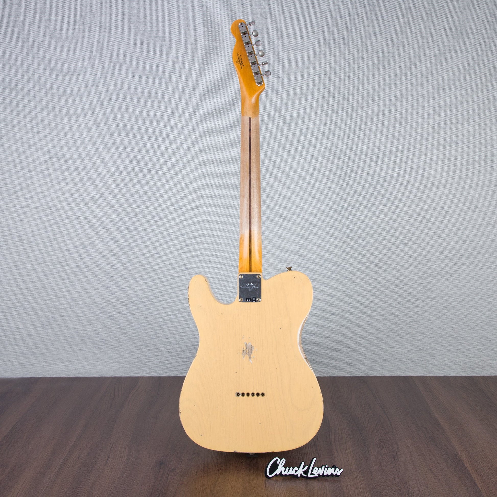 Fender Custom Shop 1952 Telecaster Electric Guitar - Aged Nocaster Blonde - #R124646