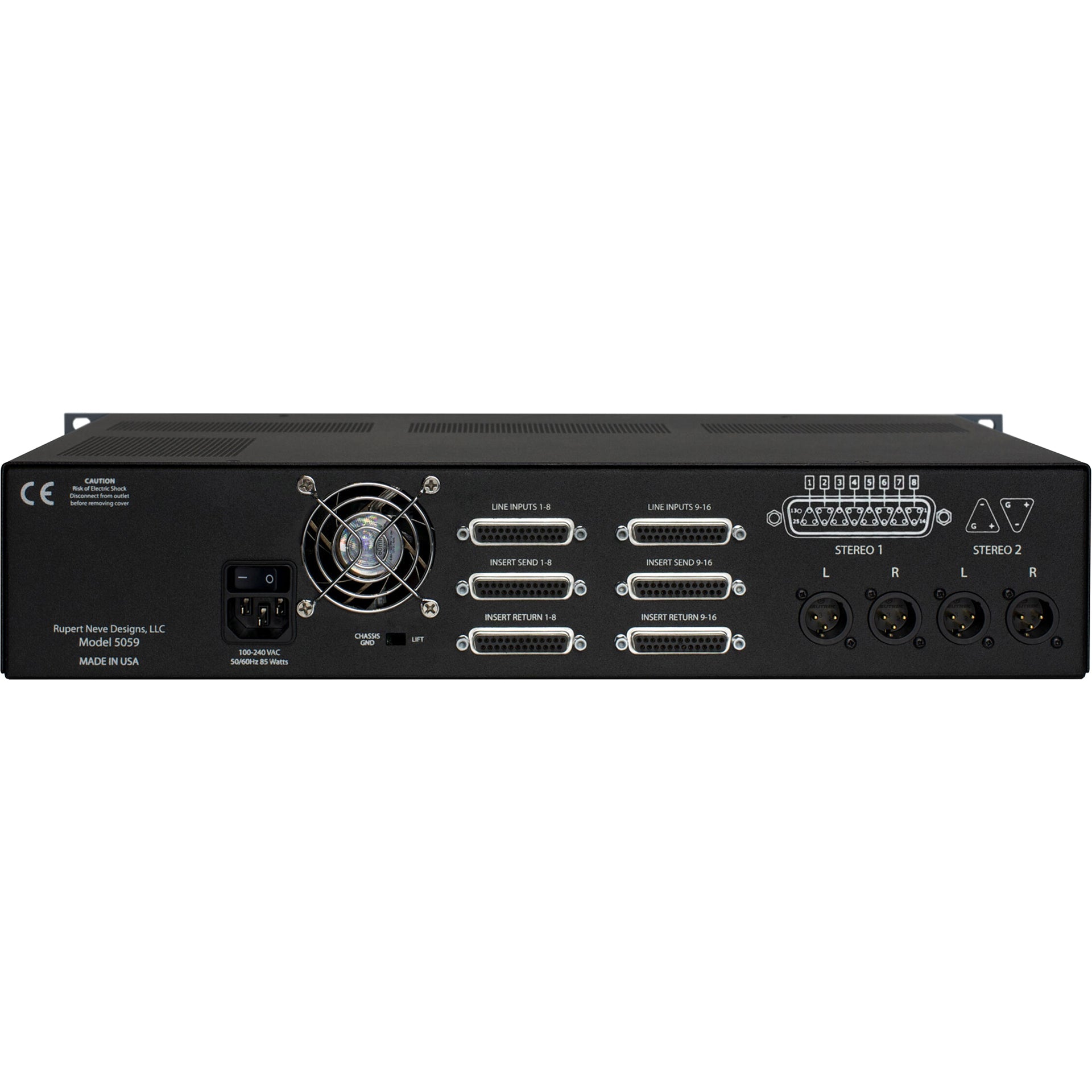 Rupert Neve Designs 5059 Shelford Satellite - 16 x 2+2 Summing Mixer Black