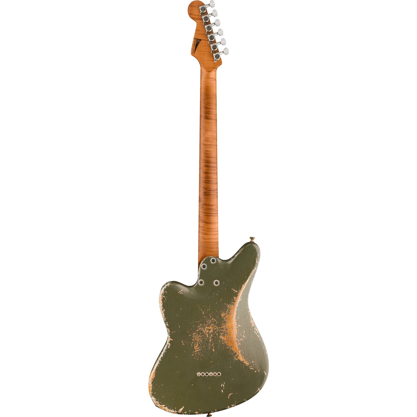 Jackson Custom Shop Master Built Pat Campolattano Misha Mansor Surfcaster Signature Baritone Electric Guitar - Army Drab Green
