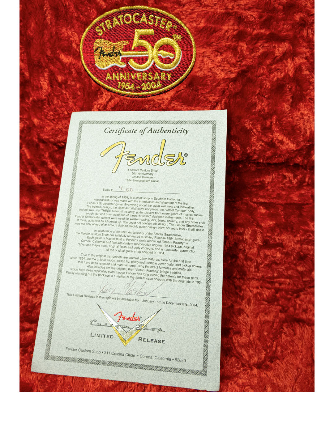 SOLD - Fender Custom Shop 1954 Strat 50th Anniversary Yuriy Shishkov Masterbuilt NOS – USA 2004