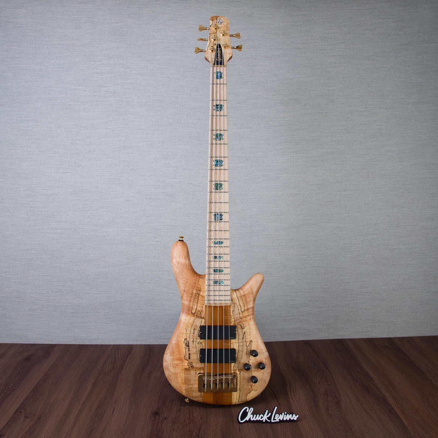 Spector USA Custom NS-5 5-String Electric Bass Guitar - Chestnut Natural - #2224