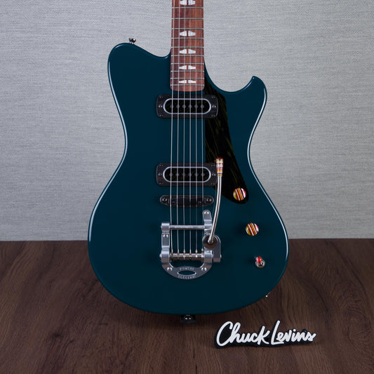 Powers Electric A-Type Electric Guitar - Fjord Green - #B253