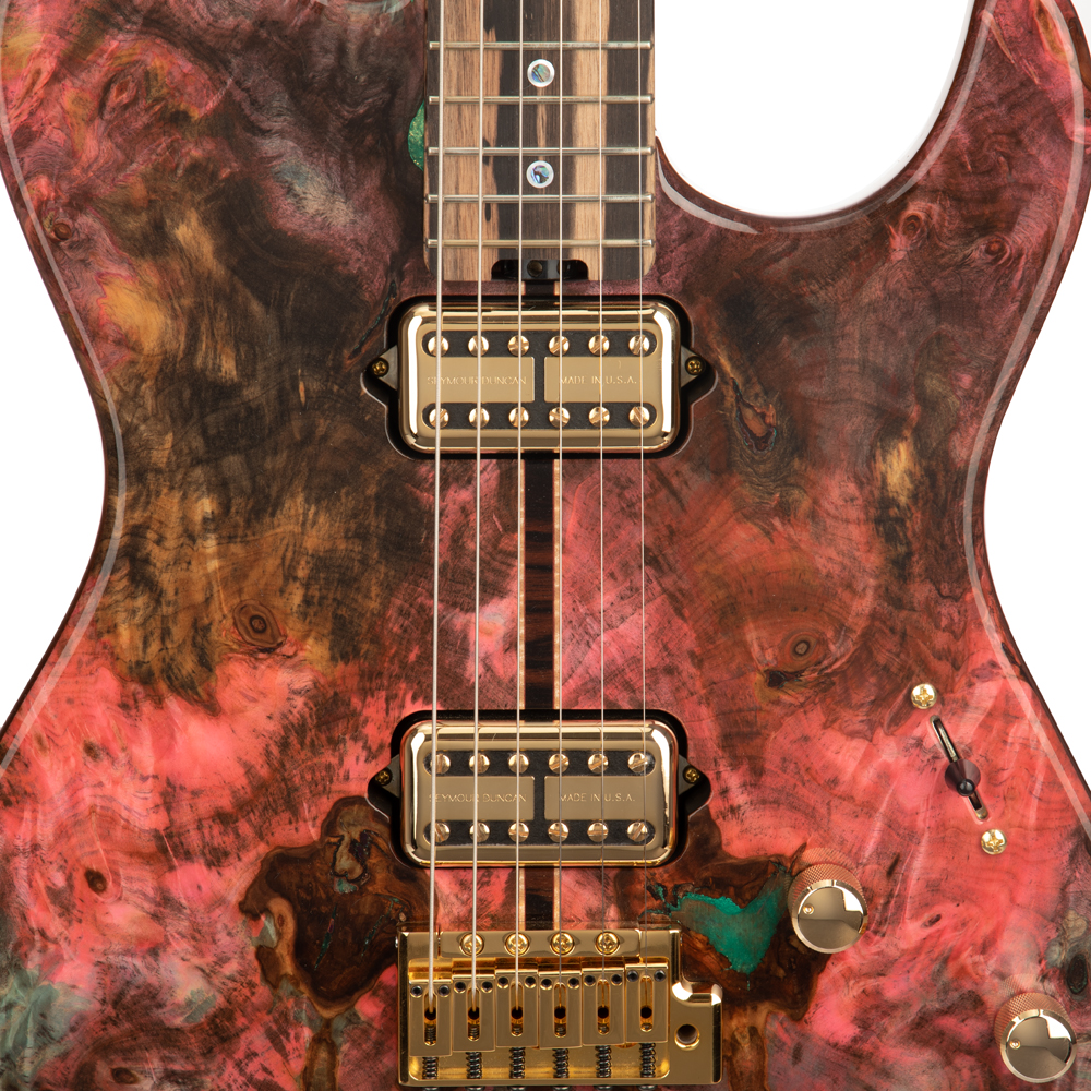 ESP Exhibition Limited Throbber CTM FL Electric Guitar - Natural Amorous Brown