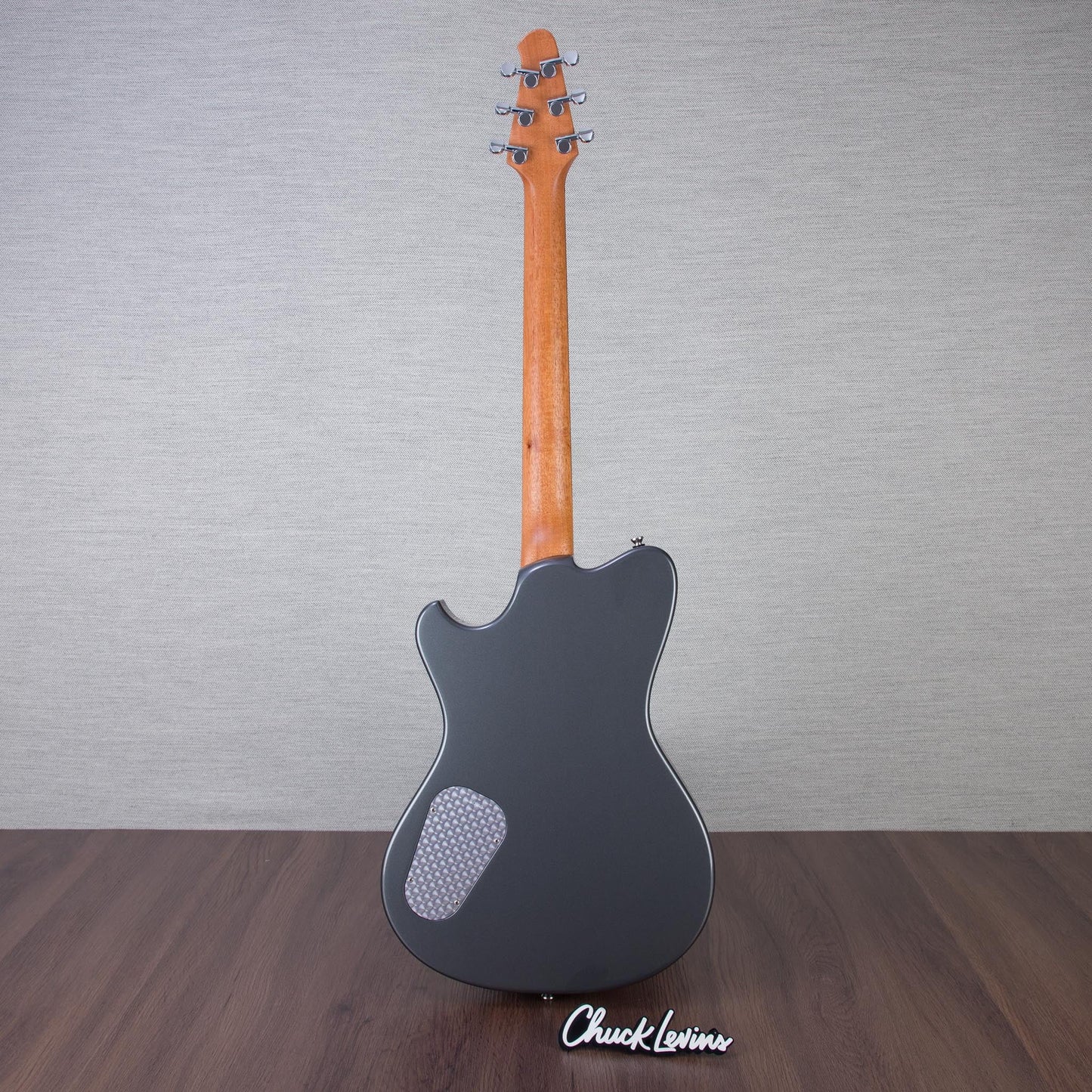 Powers Electric A-Type Electric Guitar - Two Tone Dolomite/Silver Top - #B070