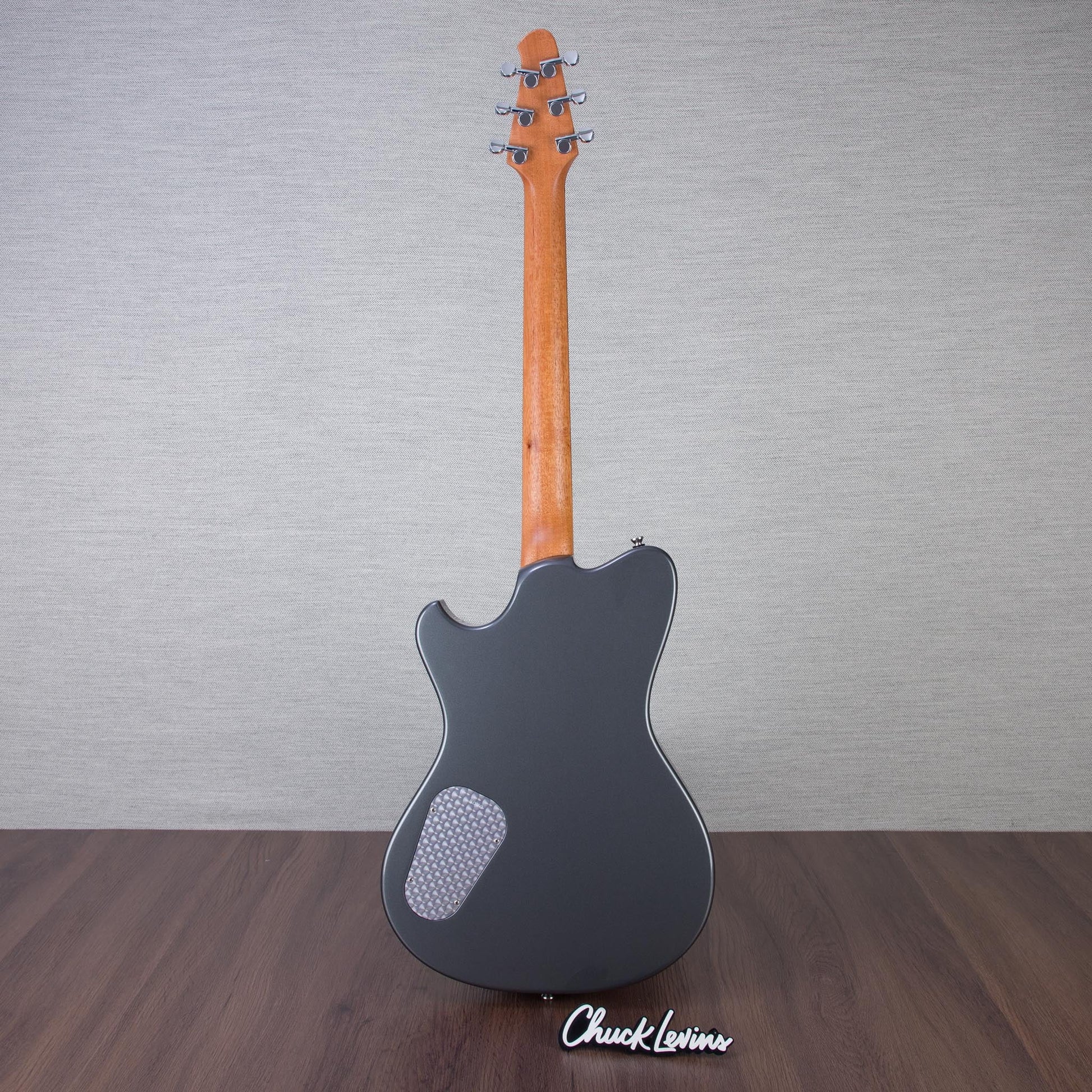 Powers Electric A-Type Electric Guitar - Two Tone Dolomite/Silver Top - #B070