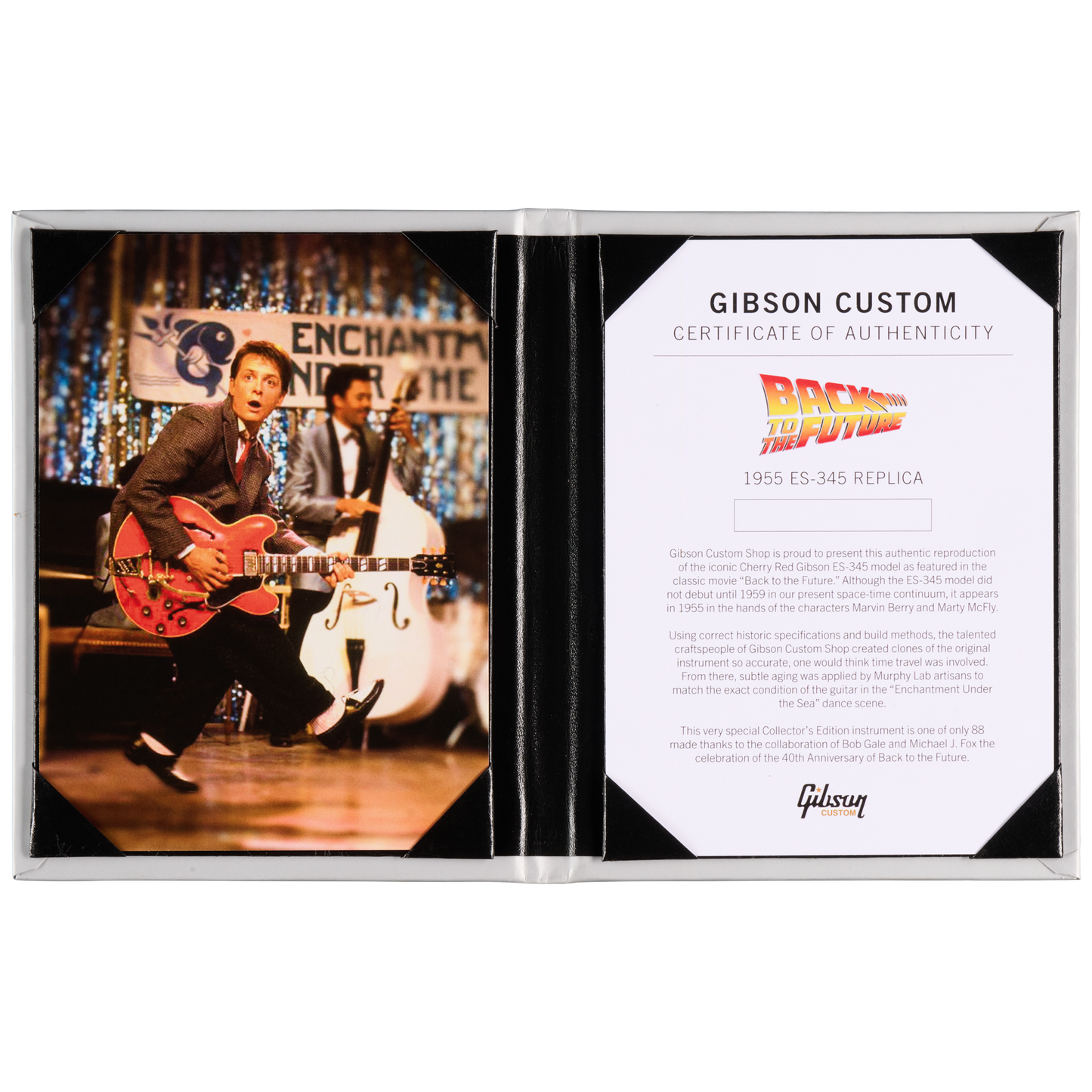 Gibson Custom Back to the Future "1955" ES-345 Collector's Edition, Light Aged, Cherry Red