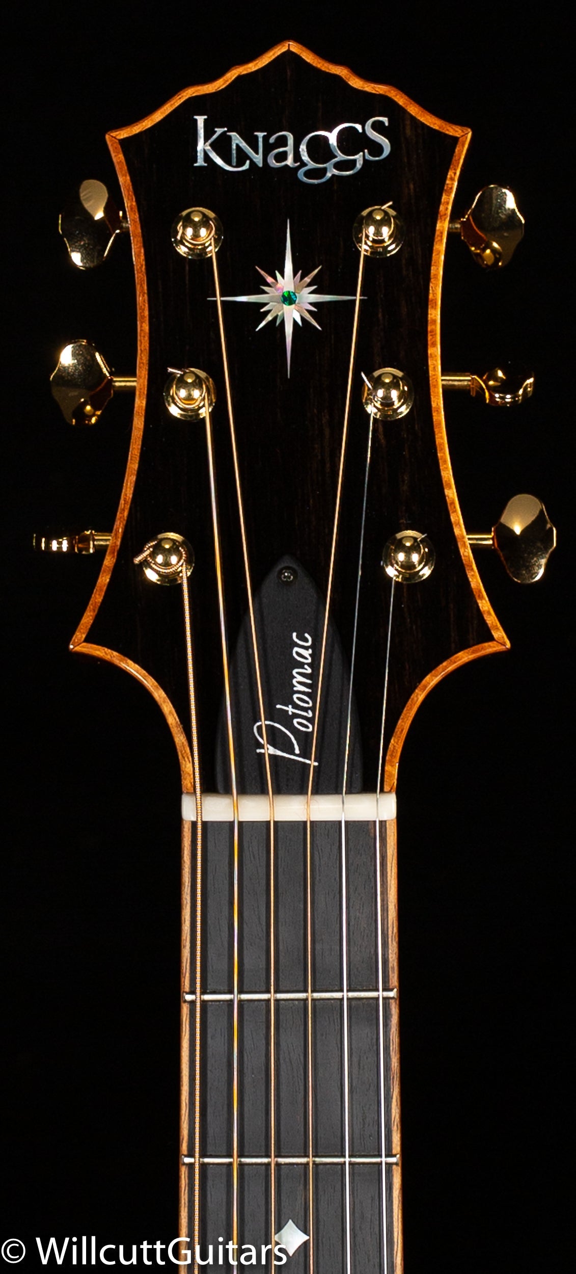 Knaggs Chesapeake Potomac Brazilian Rosewood, Koa Binding Sifel Rosette (56)