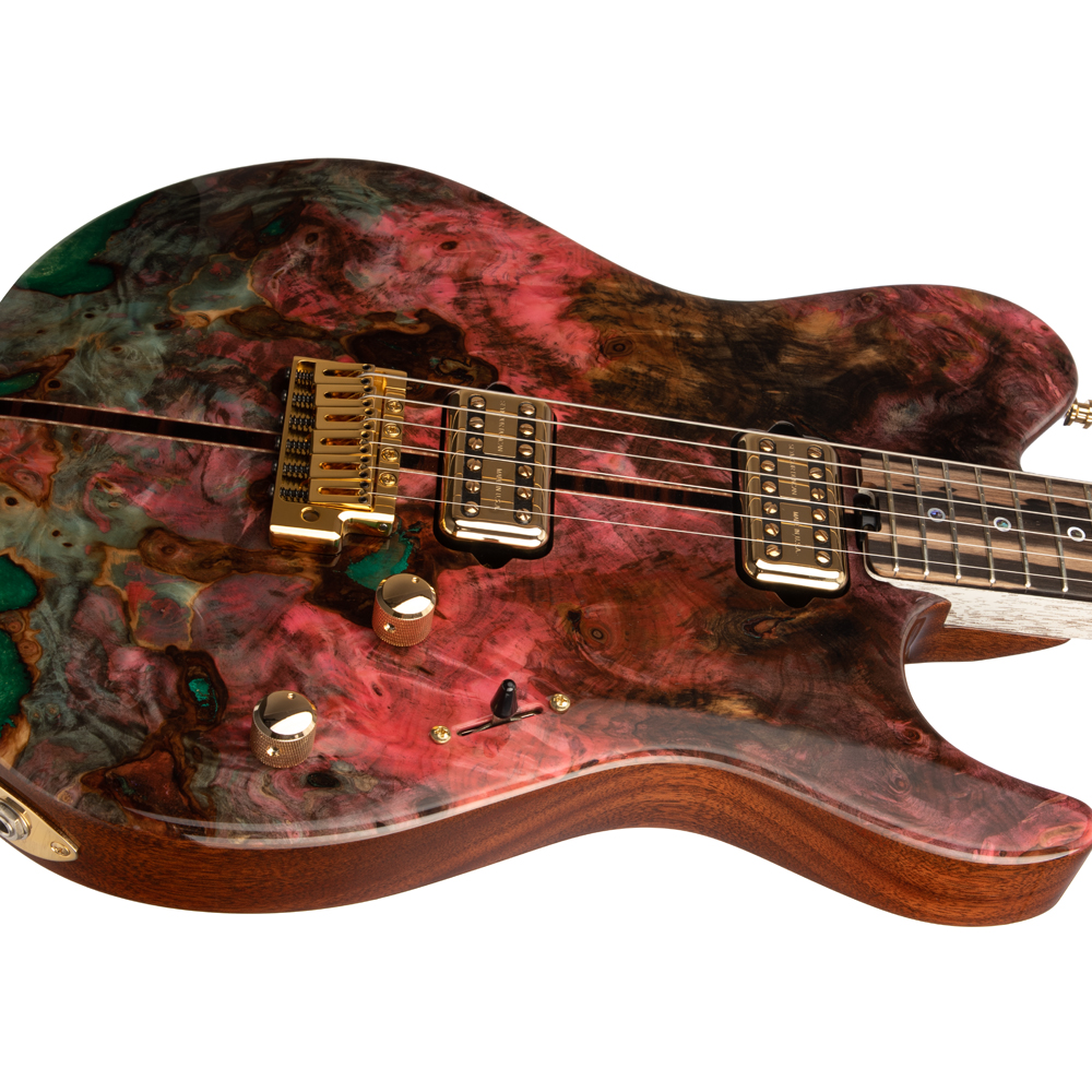 ESP Exhibition Limited Throbber CTM FL Electric Guitar - Natural Amorous Brown