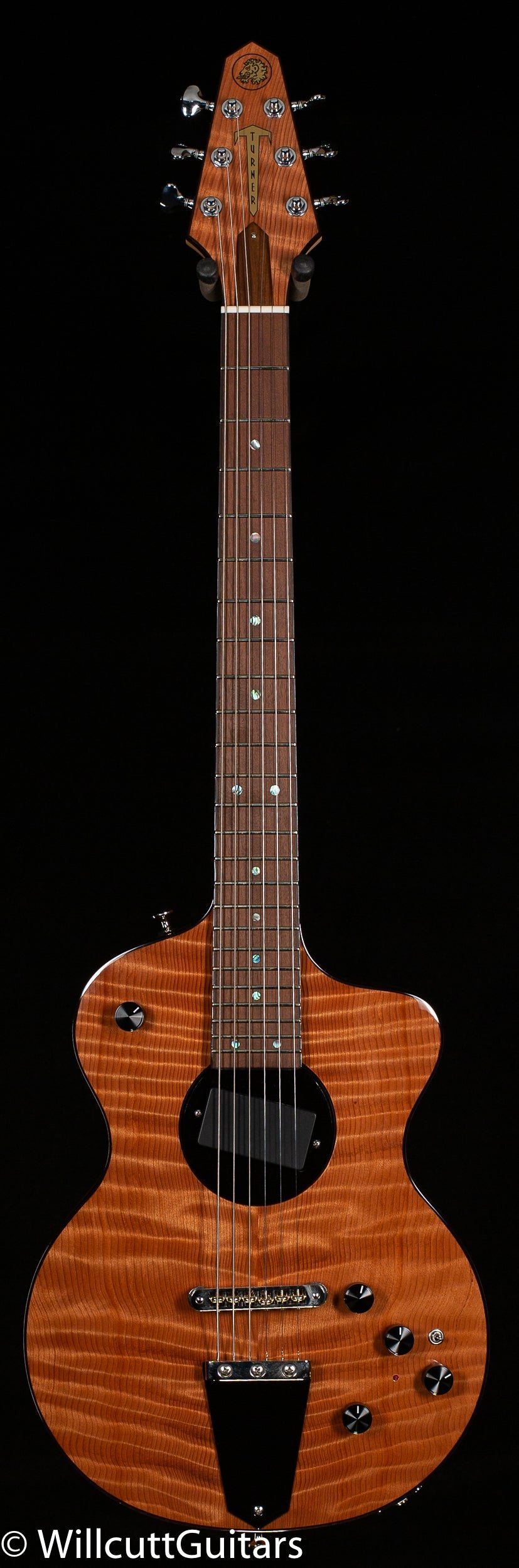 Rick Turner Model 1 Deluxe Full Mojo Curly Redwood
