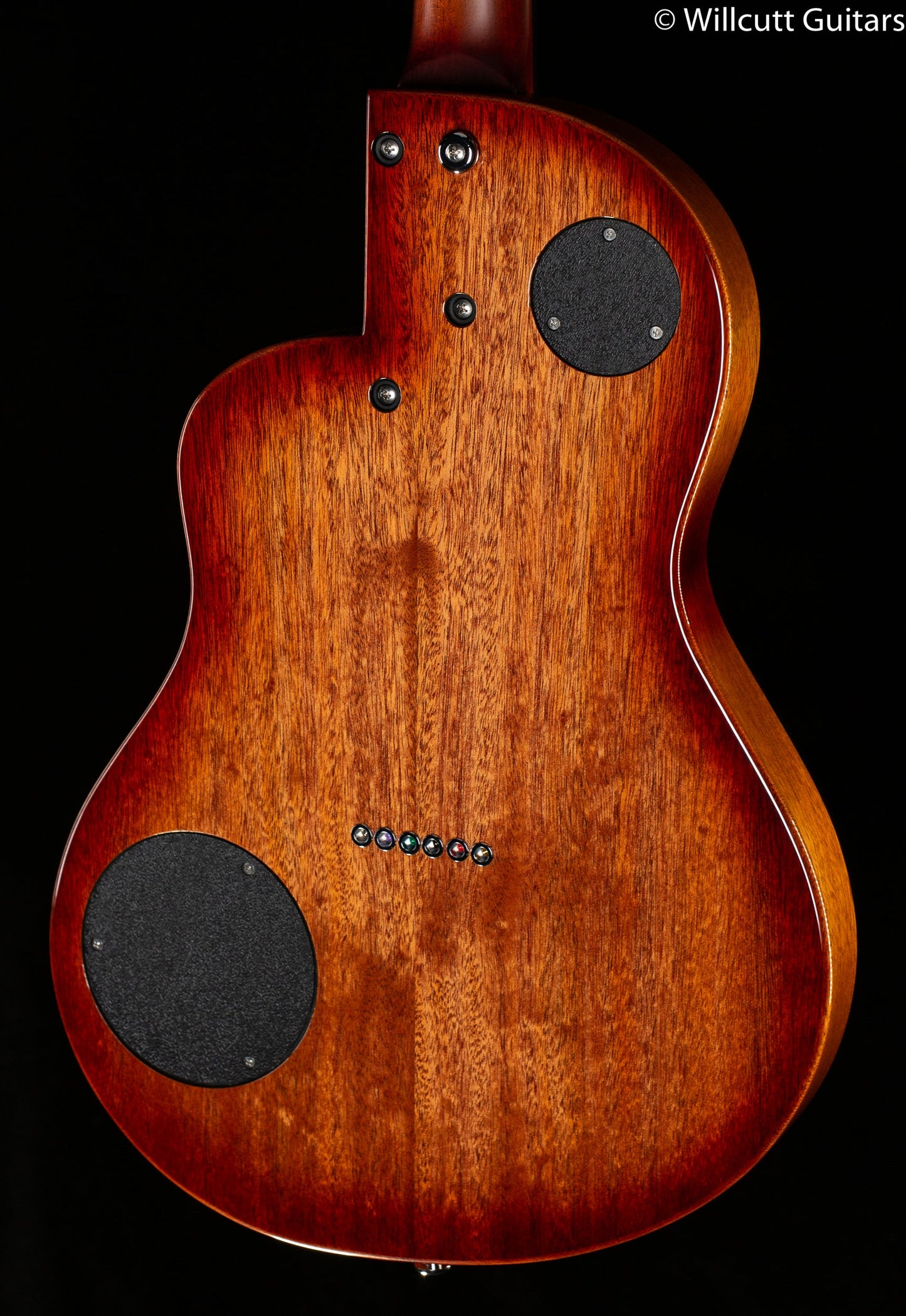Rick Turner RS6 Standard Deuce Amplicoustic Curly Redwood Burst (669)