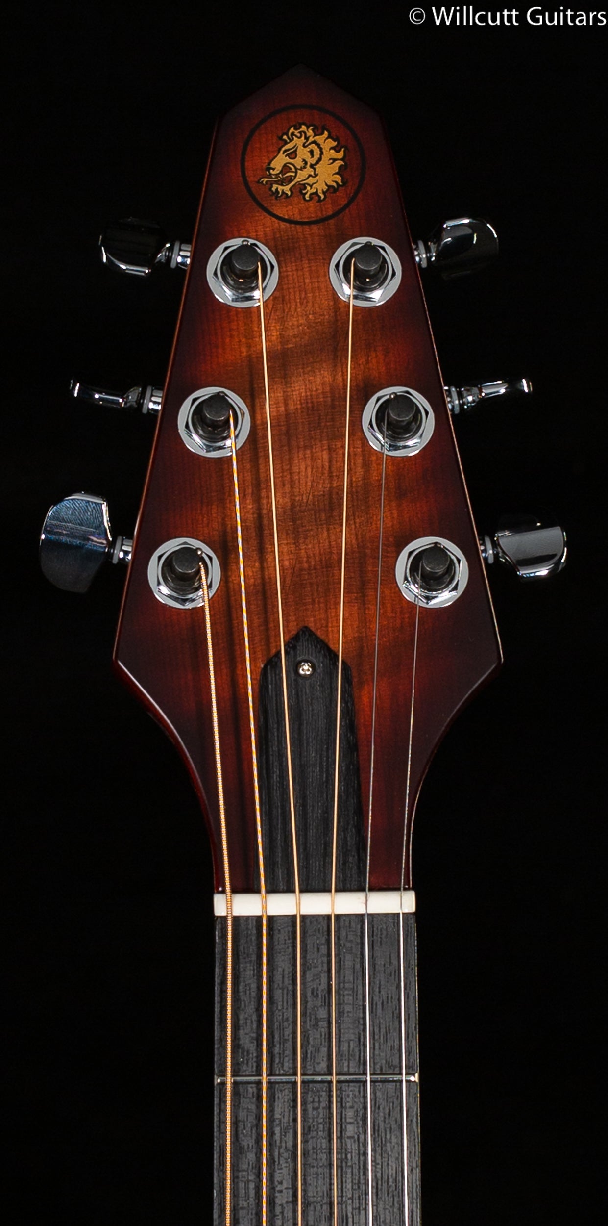Rick Turner RS6 Standard Deuce Amplicoustic Curly Redwood Burst (669)