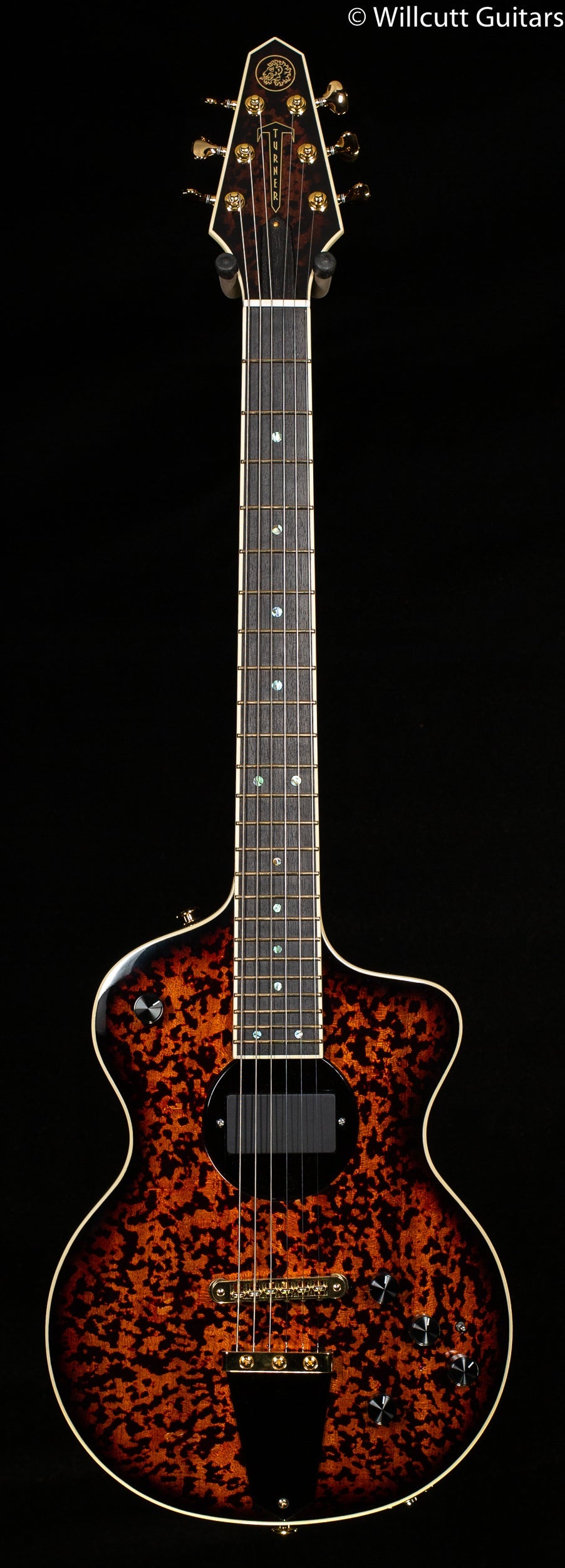 Rick Turner Model 1 CP Deluxe Tortoise Burst Top (723)