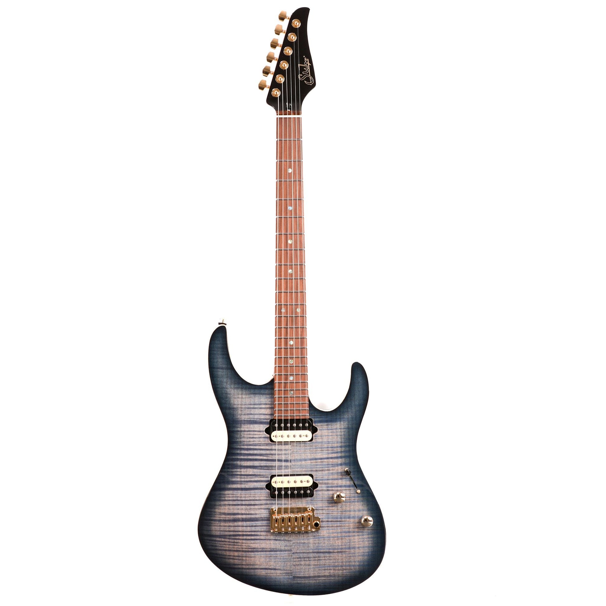 Suhr Modern Electric Guitar - Faded Trans Whale Blue Burst