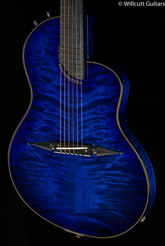 Rick Turner Renaissance RS6 Standard Steel String AmpliCoustic Guitar Flame Maple Blue Lagoon finish (779)