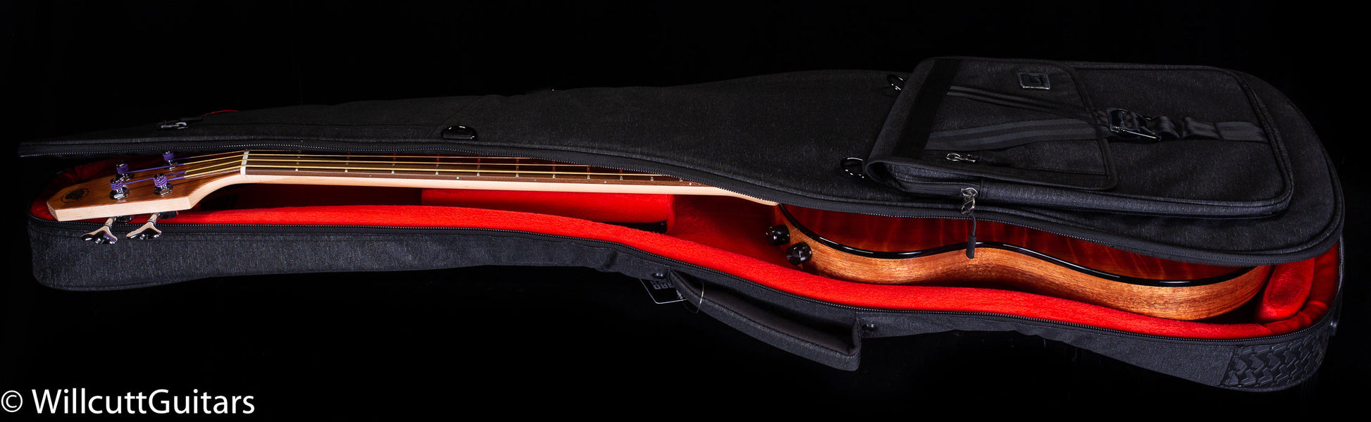 Renaissance RB4 Standard 4 String AmpliCoustic Bass Guitar Natural Redwood (781)