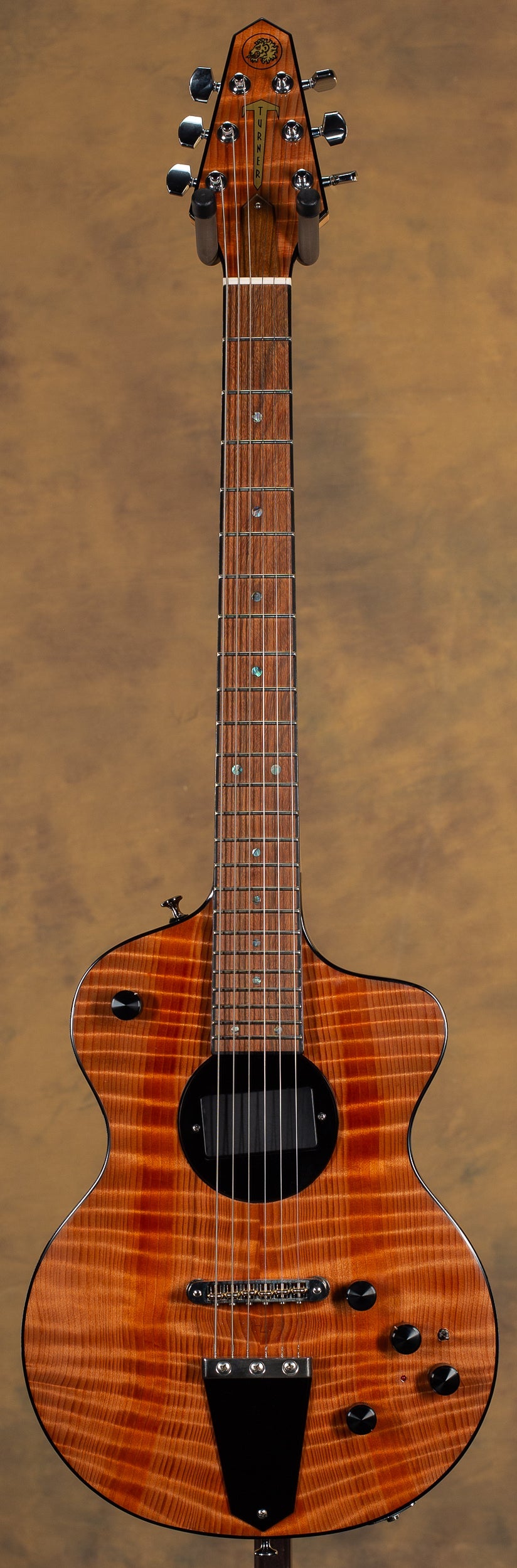 Rick Turner Model 1 Deluxe Electric Guitar Curly Redwood