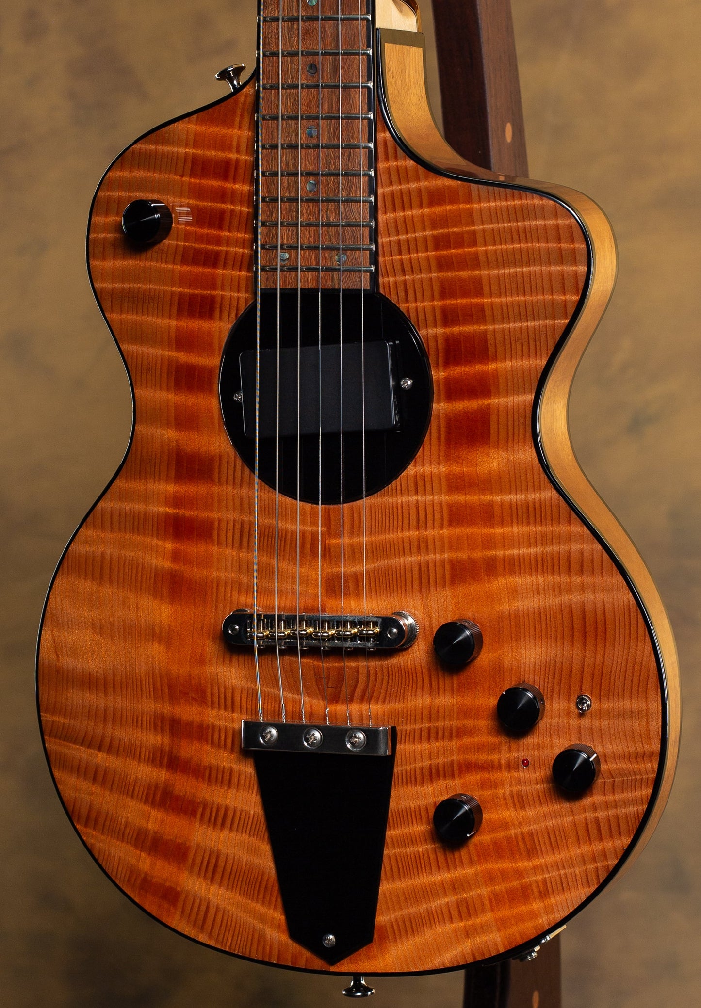Rick Turner Model 1 Deluxe Electric Guitar Curly Redwood