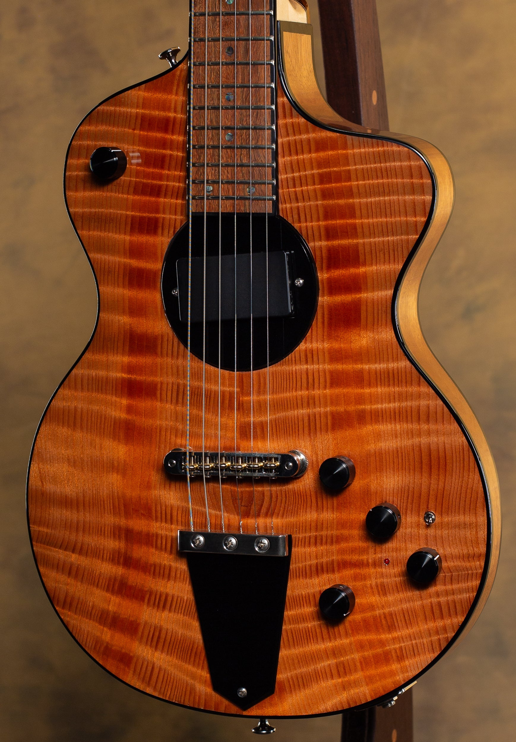 Rick Turner Model 1 Deluxe Electric Guitar Curly Redwood