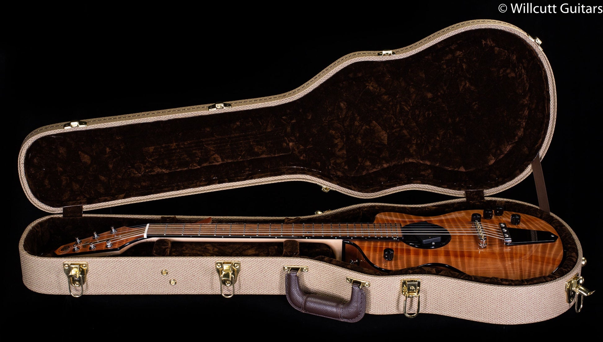 Rick Turner Model 1 Deluxe Electric Guitar Curly Redwood (798)