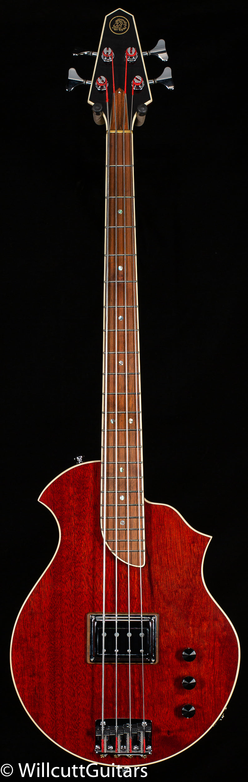 Rick Turner Model T Deluxe Bass, Zack Special 32" Scale Burgundy (807)