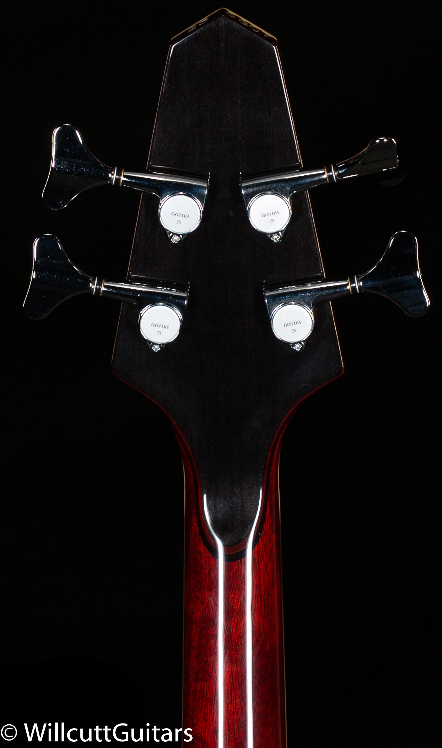 Rick Turner Model T Deluxe Bass, Zack Special 32" Scale Burgundy (807)