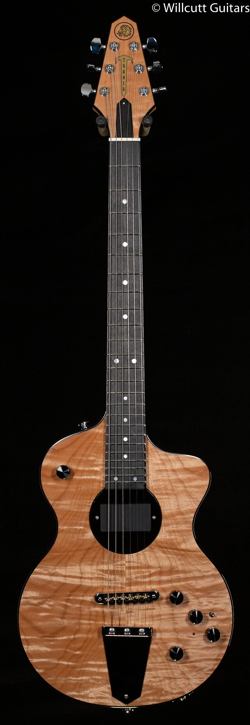 Rick Turner Model 1 Deluxe Flamed Maple top (814)
