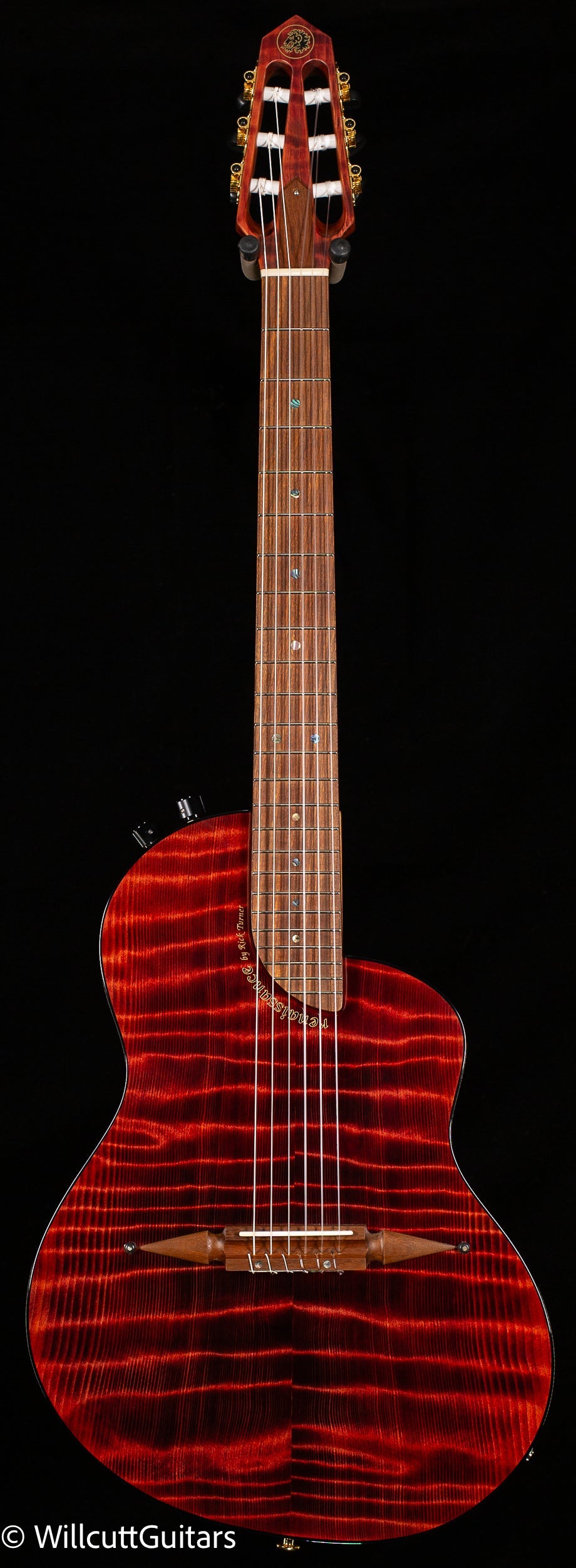 Rick Turner Renaissance RN6 Standard Nylon Highly Flamed Redwood (865)