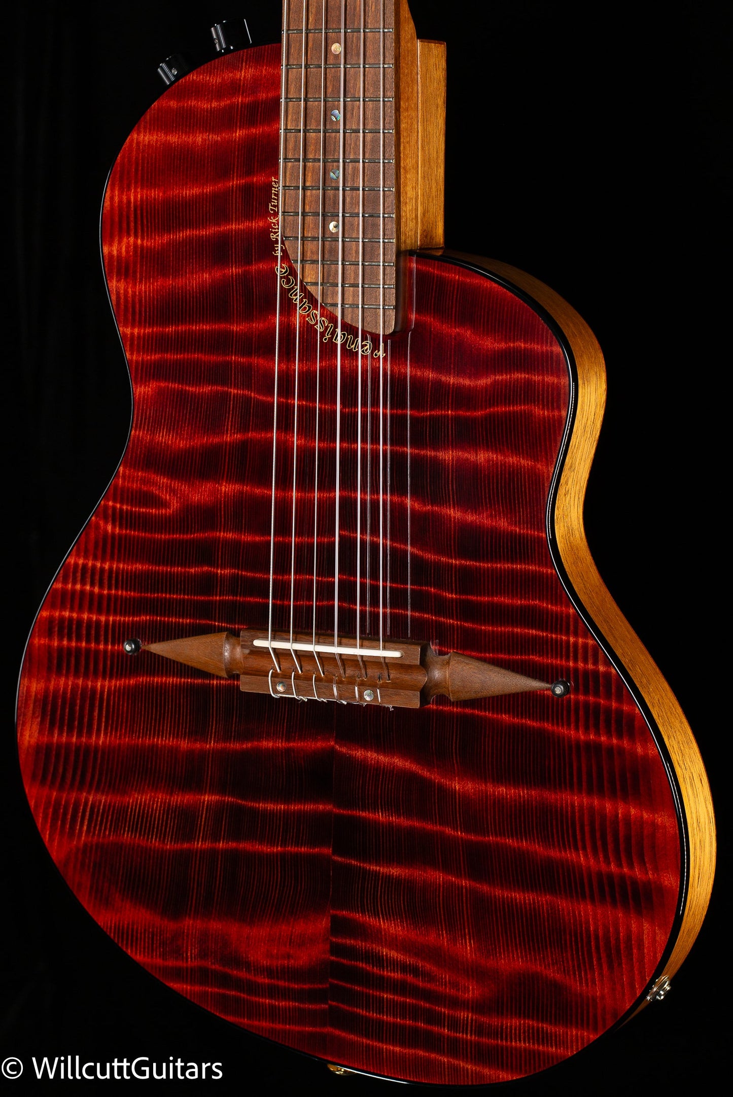 Rick Turner Renaissance RN6 Standard Nylon Highly Flamed Redwood (865)