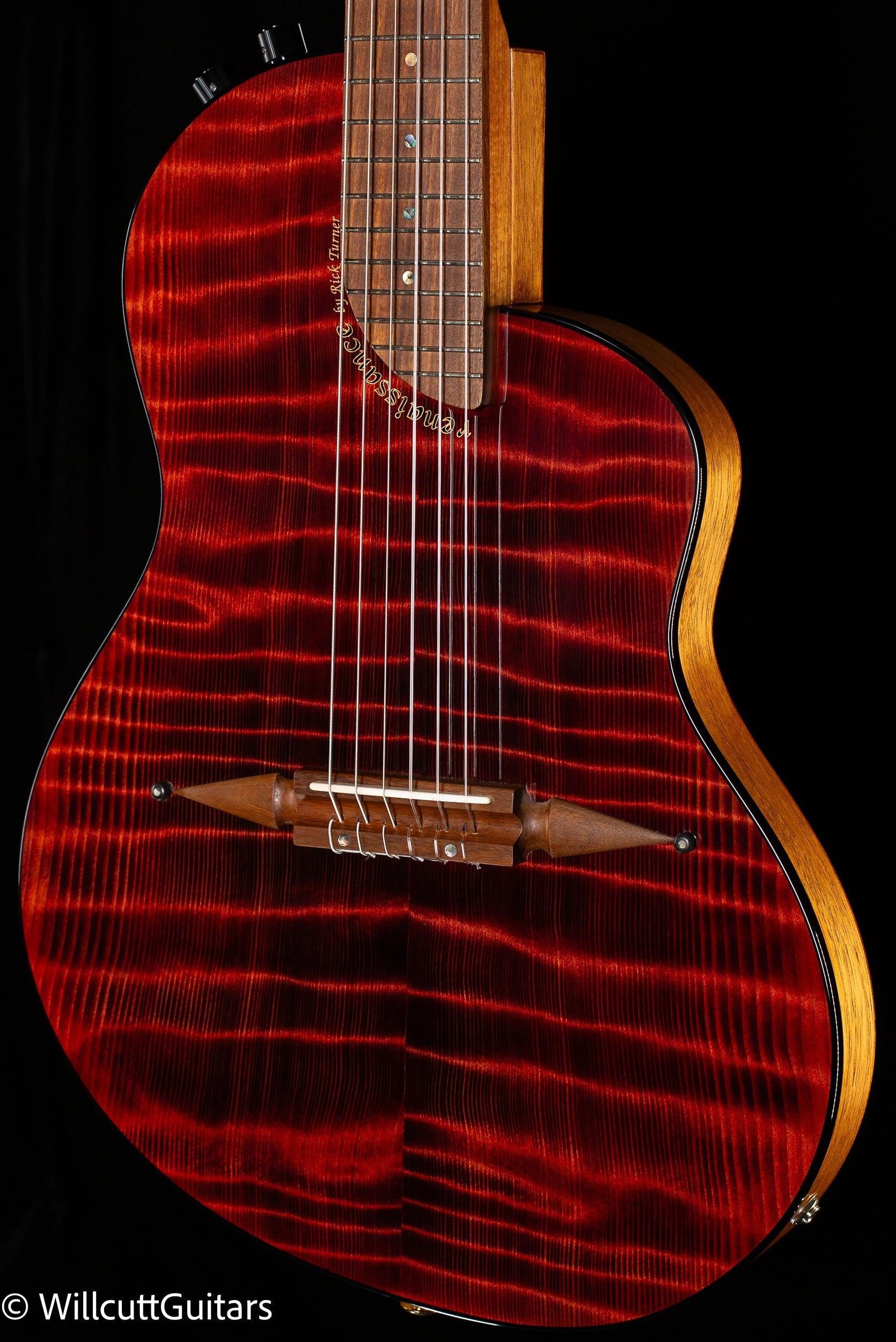 Rick Turner Renaissance RN6 Standard Nylon Highly Flamed Redwood (865)