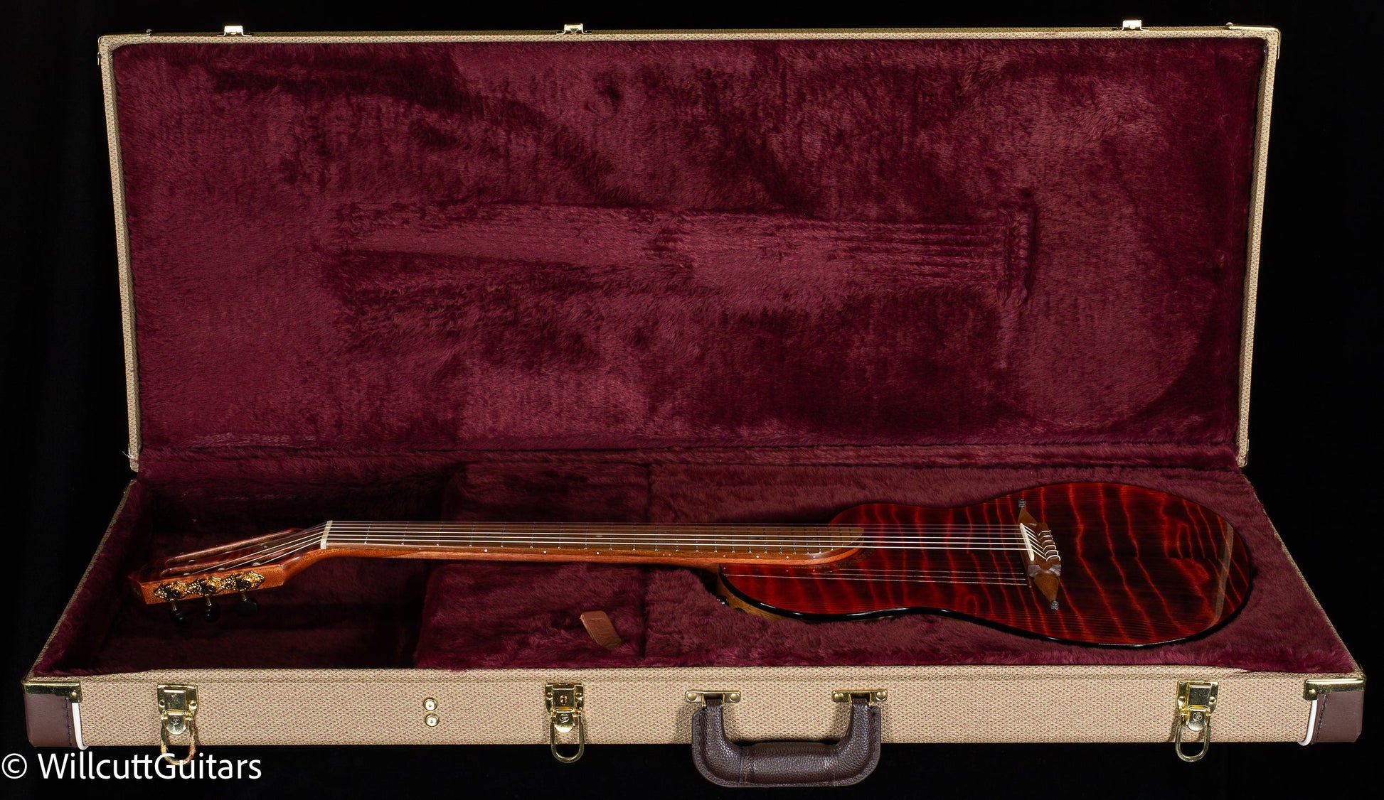 Rick Turner Renaissance RN6 Standard Nylon Highly Flamed Redwood (865)
