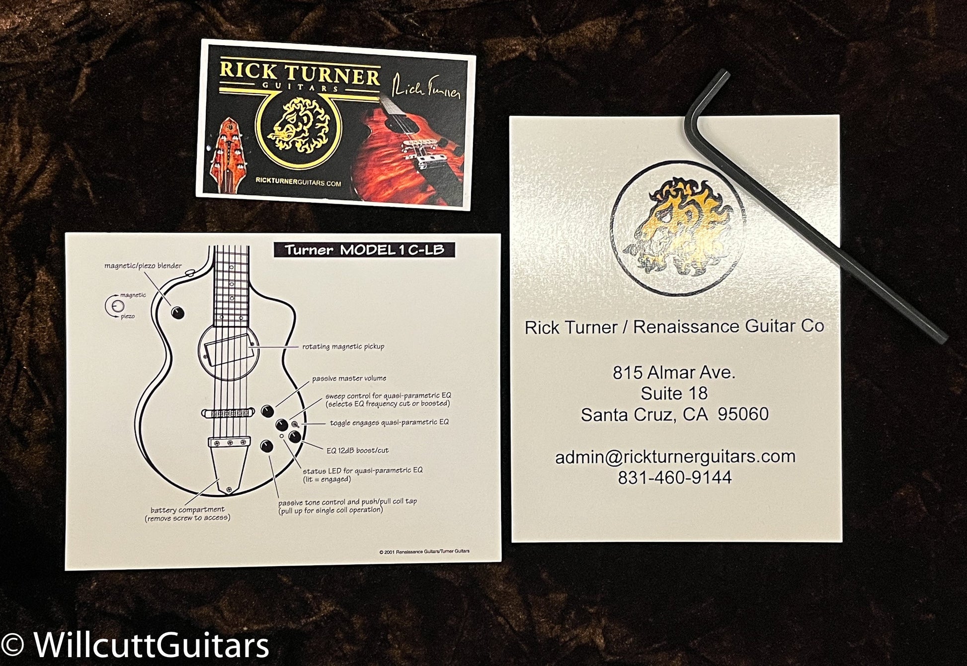 Rick Turner Model 1 Standard Ebony Top (883)