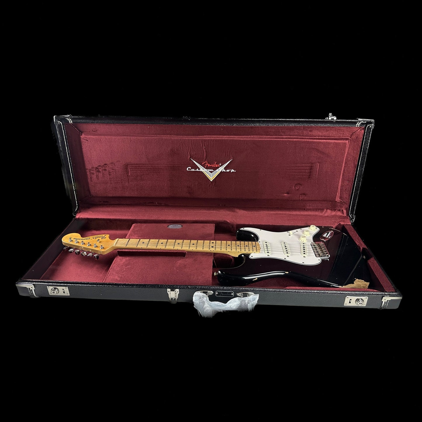 Fender Custom Shop Limited Edition 1968 Stratocaster Relic Aged Black w/case