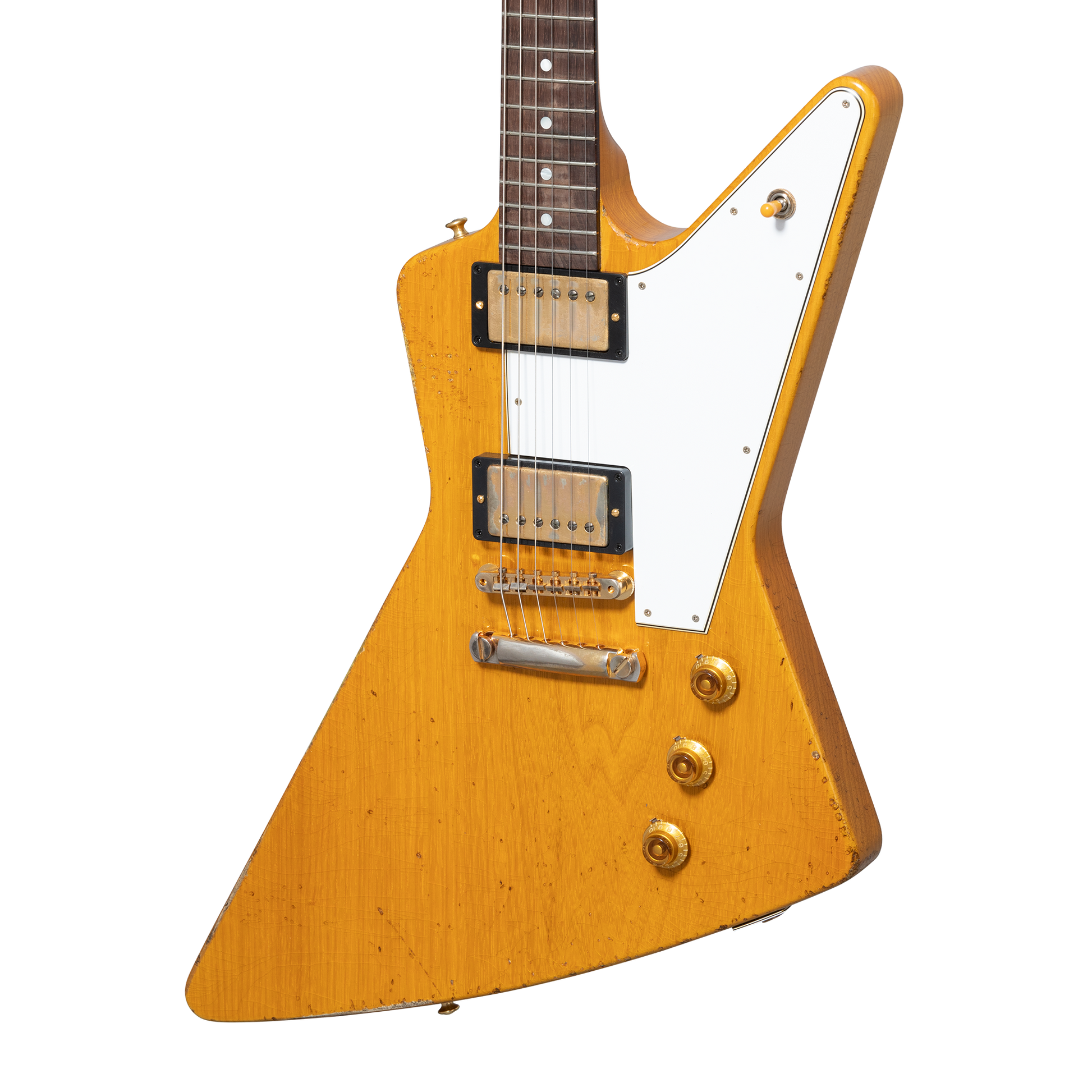 Gibson Custom 58 Korina Explorer Brazilian Rosewood Fingerboard, Aged Natural