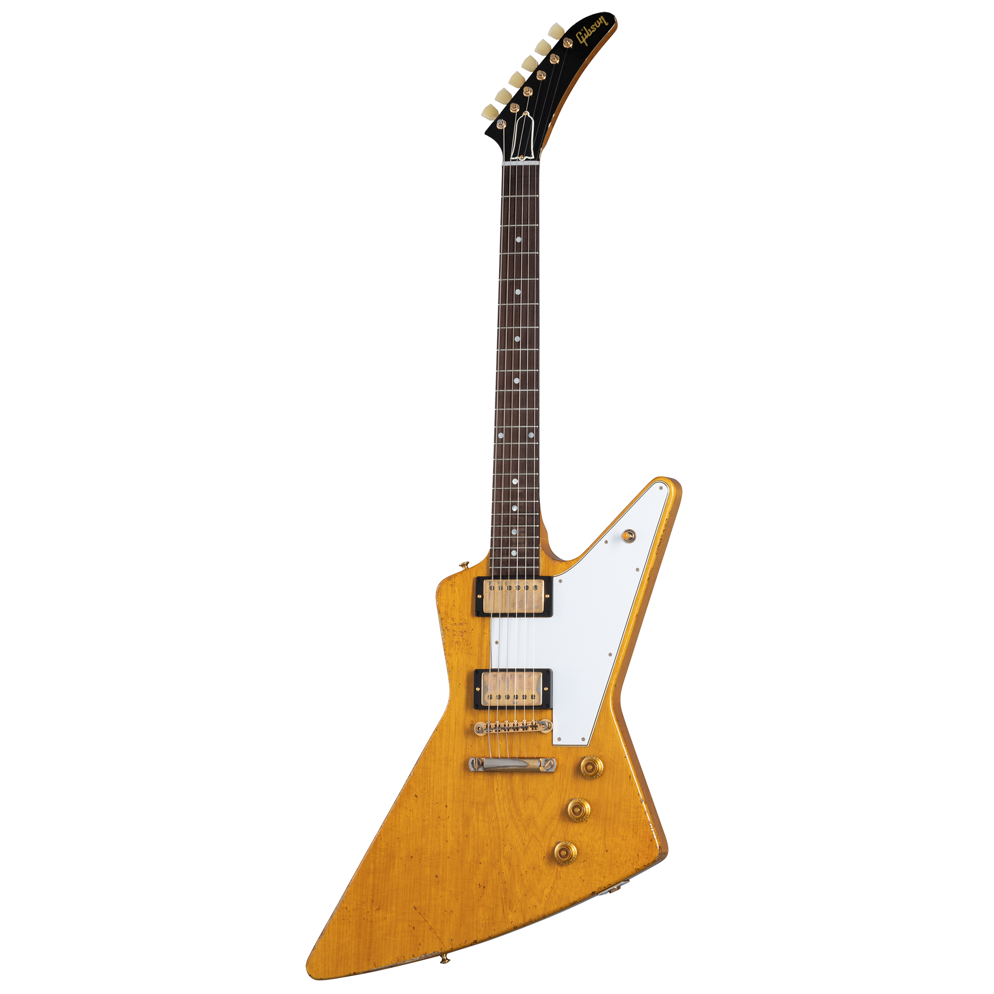 Gibson Custom 58 Korina Explorer Brazilian Rosewood Fingerboard, Aged Natural