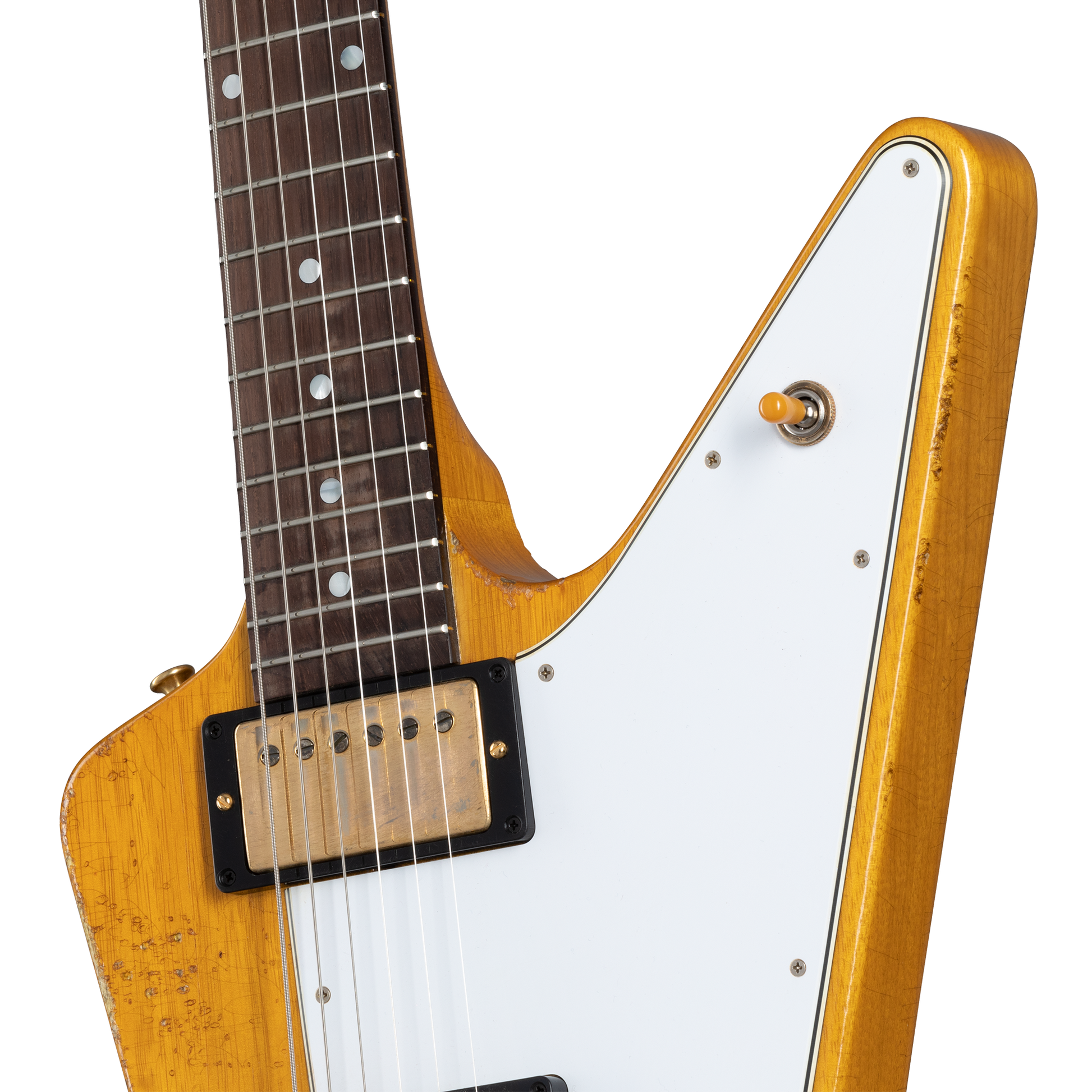 Gibson Custom 58 Korina Explorer Brazilian Rosewood Fingerboard, Aged Natural