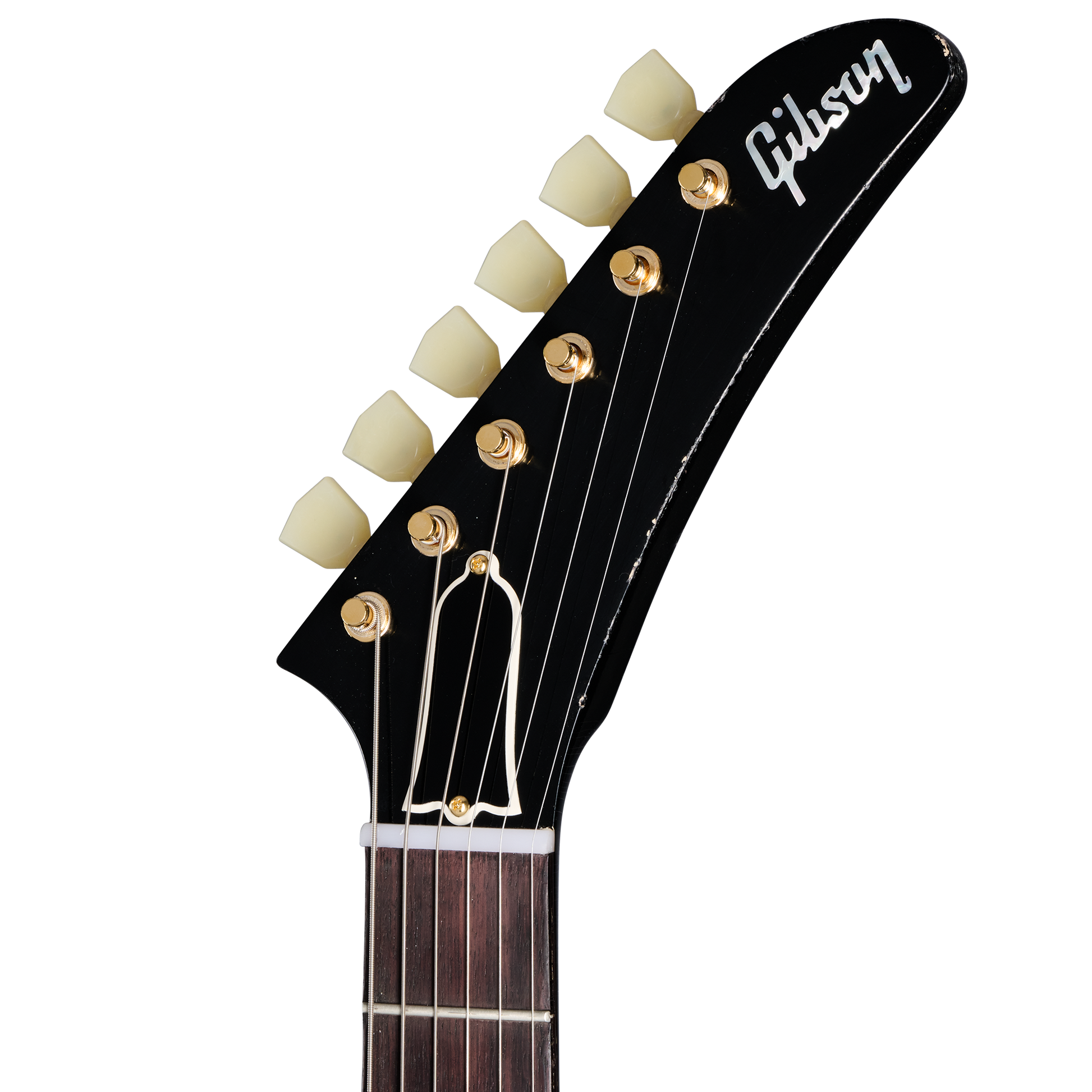 Gibson Custom 1958 Korina Explorer Reissue, Light Aged, Ebony