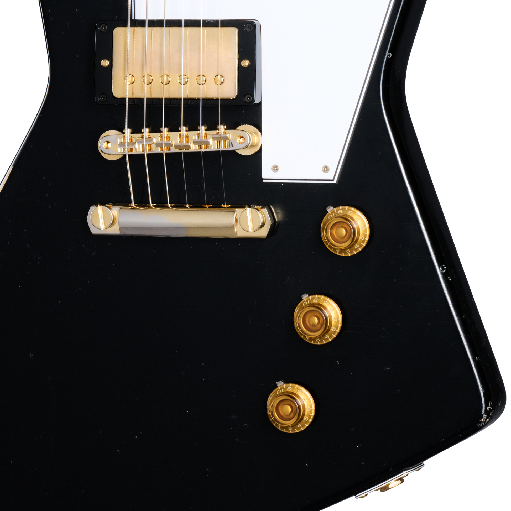Gibson Custom 1958 Korina Explorer Reissue, Light Aged, Ebony