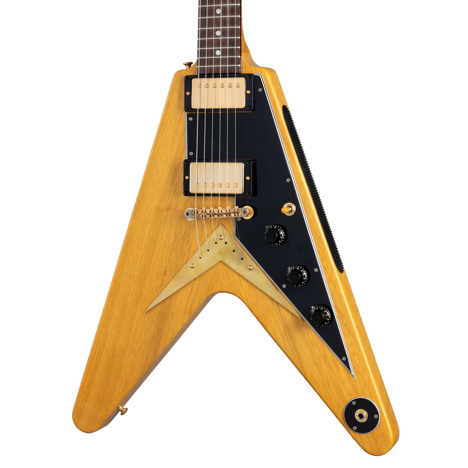 Gibson Custom 1958 Korina Flying V Reissue, VOS, Natural