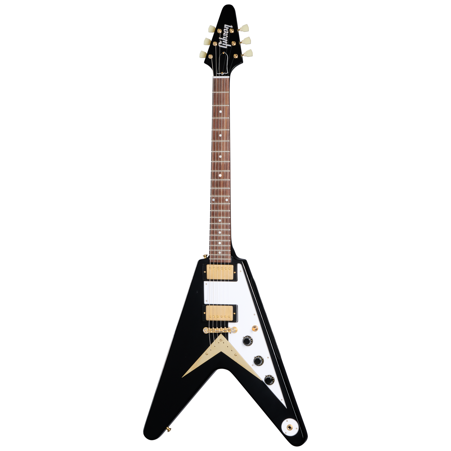 Gibson Custom 1958 Korina Flying V Reissue, Light Aged, Ebony