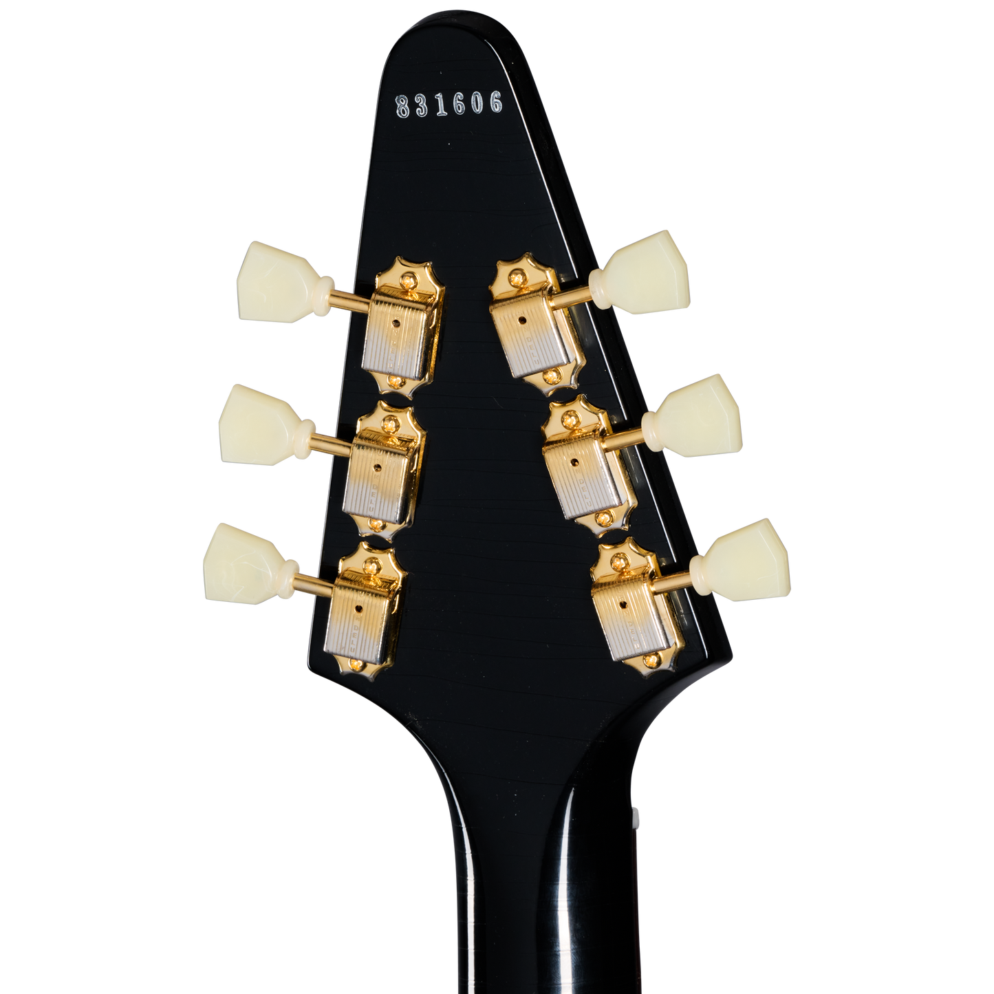 Gibson Custom 1958 Korina Flying V Reissue, Light Aged, Ebony