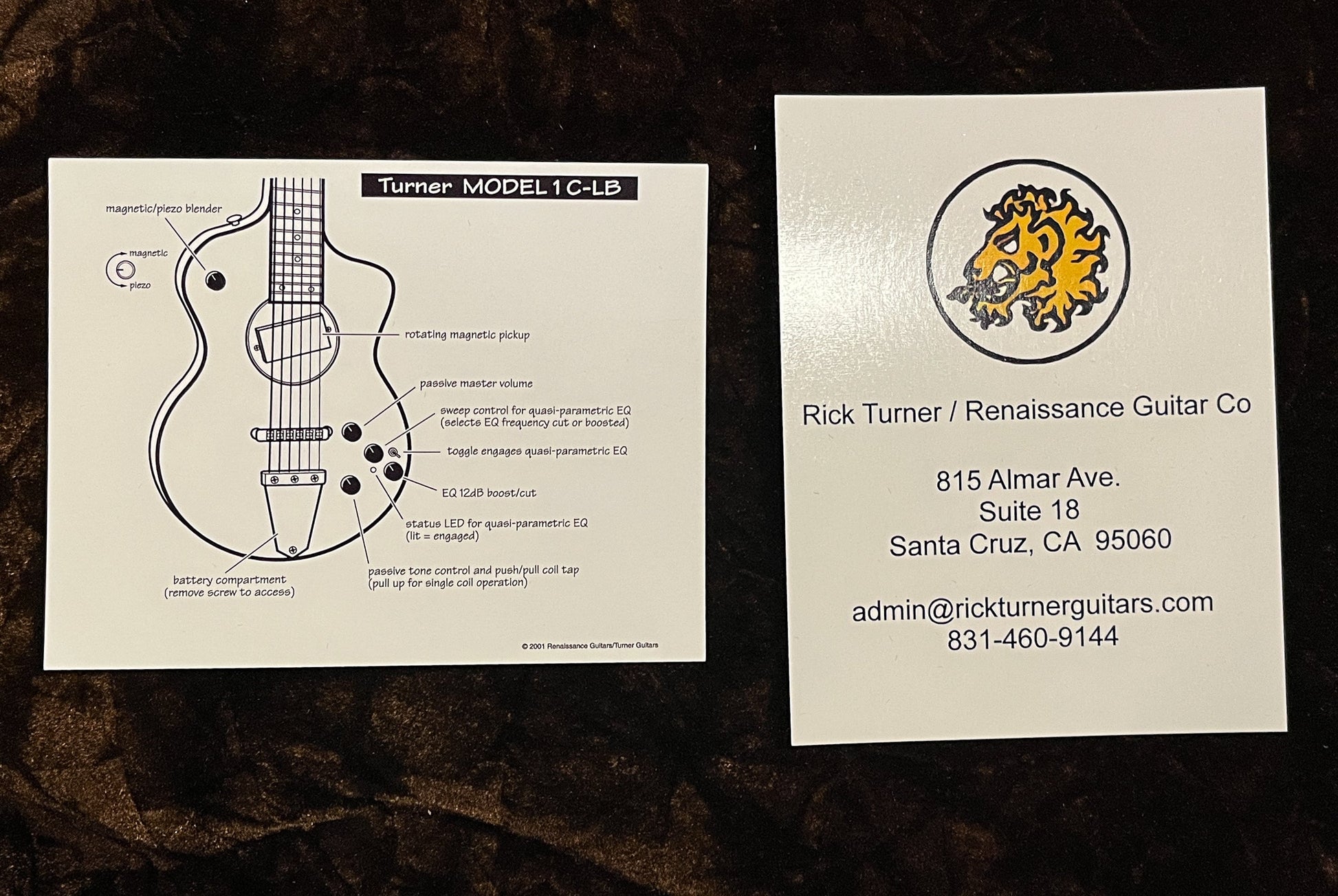 Rick Turner Model 1 Standard Black Beauty (912)