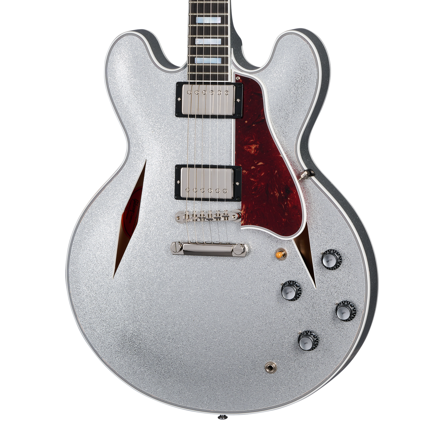 Gibson Custom 1959 ES-355 Reissue with Diamond F-Holes, Gloss, Silver Sparkle