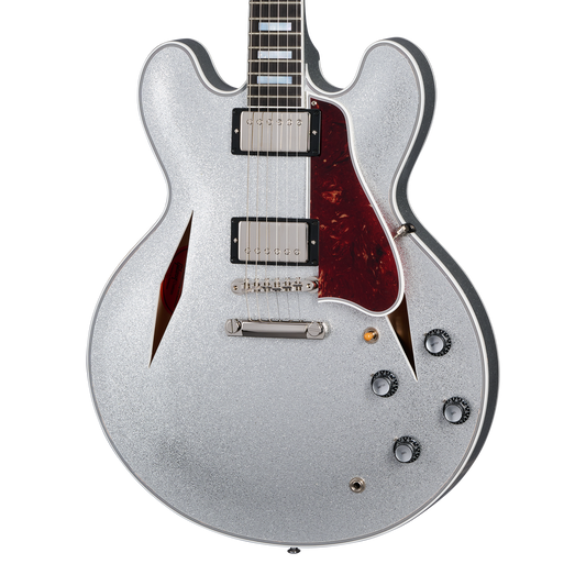 Gibson Custom 1959 ES-355 Reissue with Diamond F-Holes, Gloss, Silver Sparkle