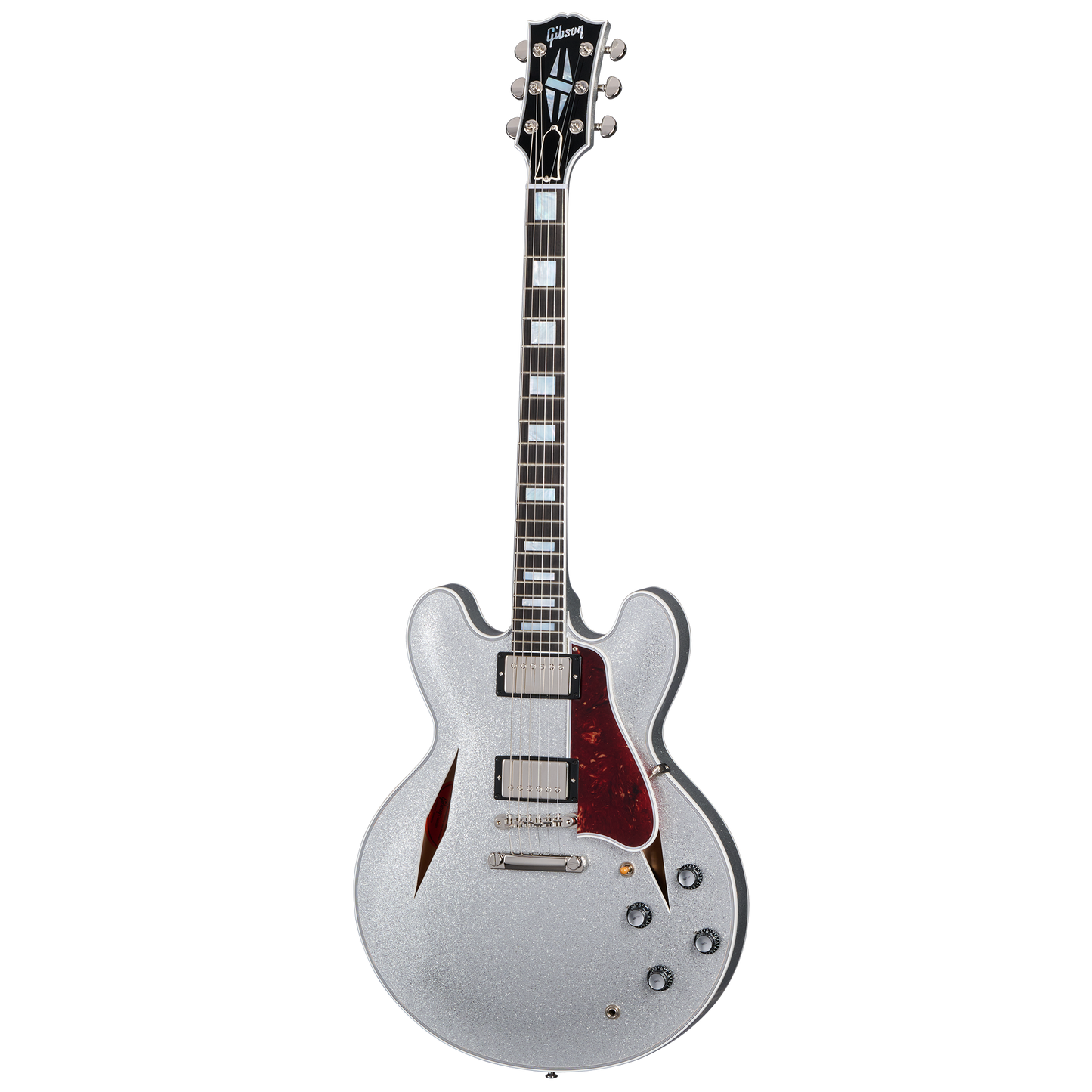 Gibson Custom 1959 ES-355 Reissue with Diamond F-Holes, Gloss, Silver Sparkle