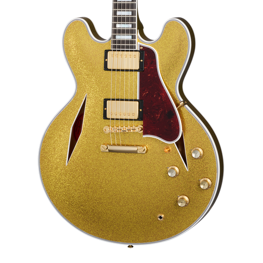 Gibson Custom 1959 ES-355 Reissue with Diamond F-Holes, Gloss, Gold Sparkle