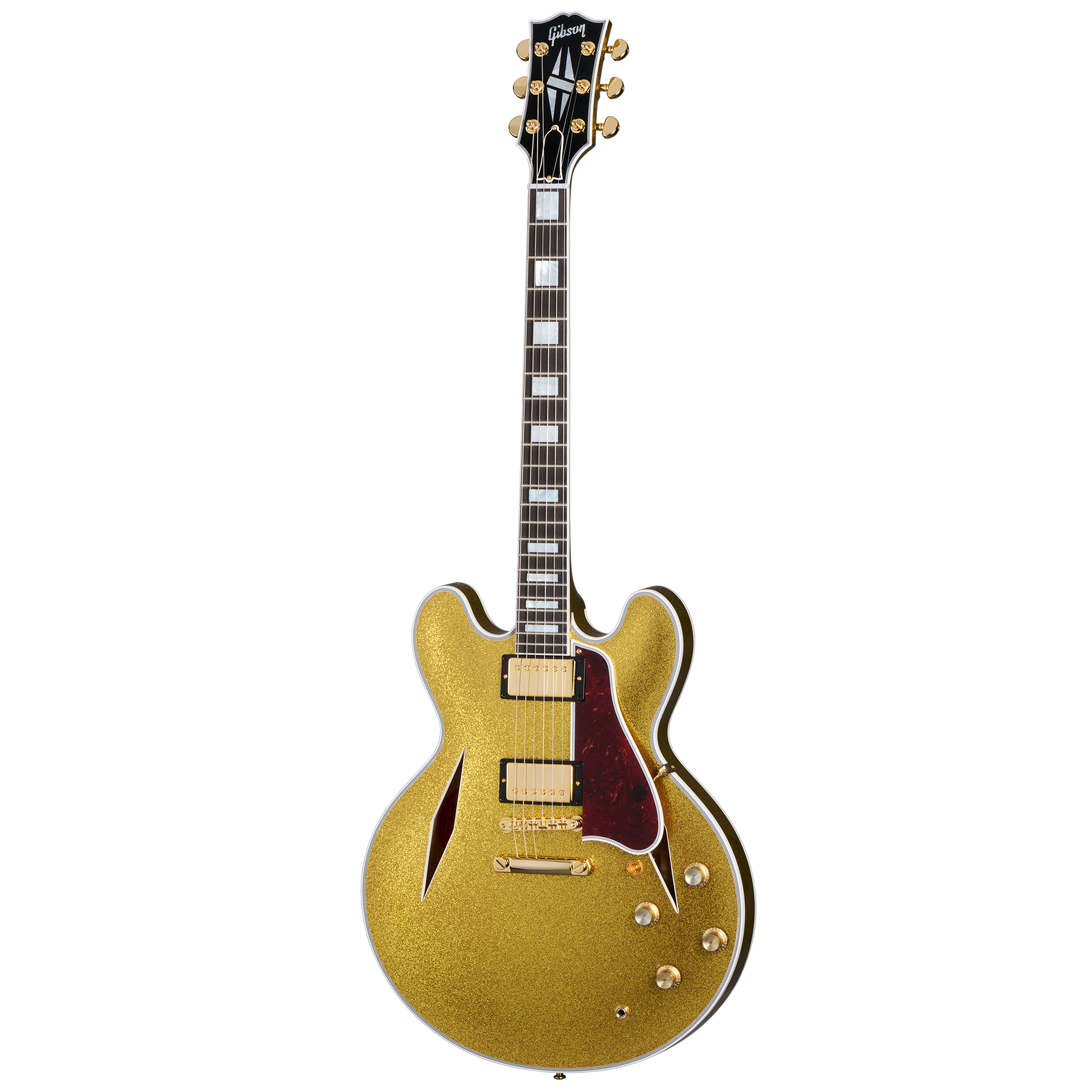Gibson Custom 1959 ES-355 Reissue with Diamond F-Holes, Gloss, Gold Sparkle