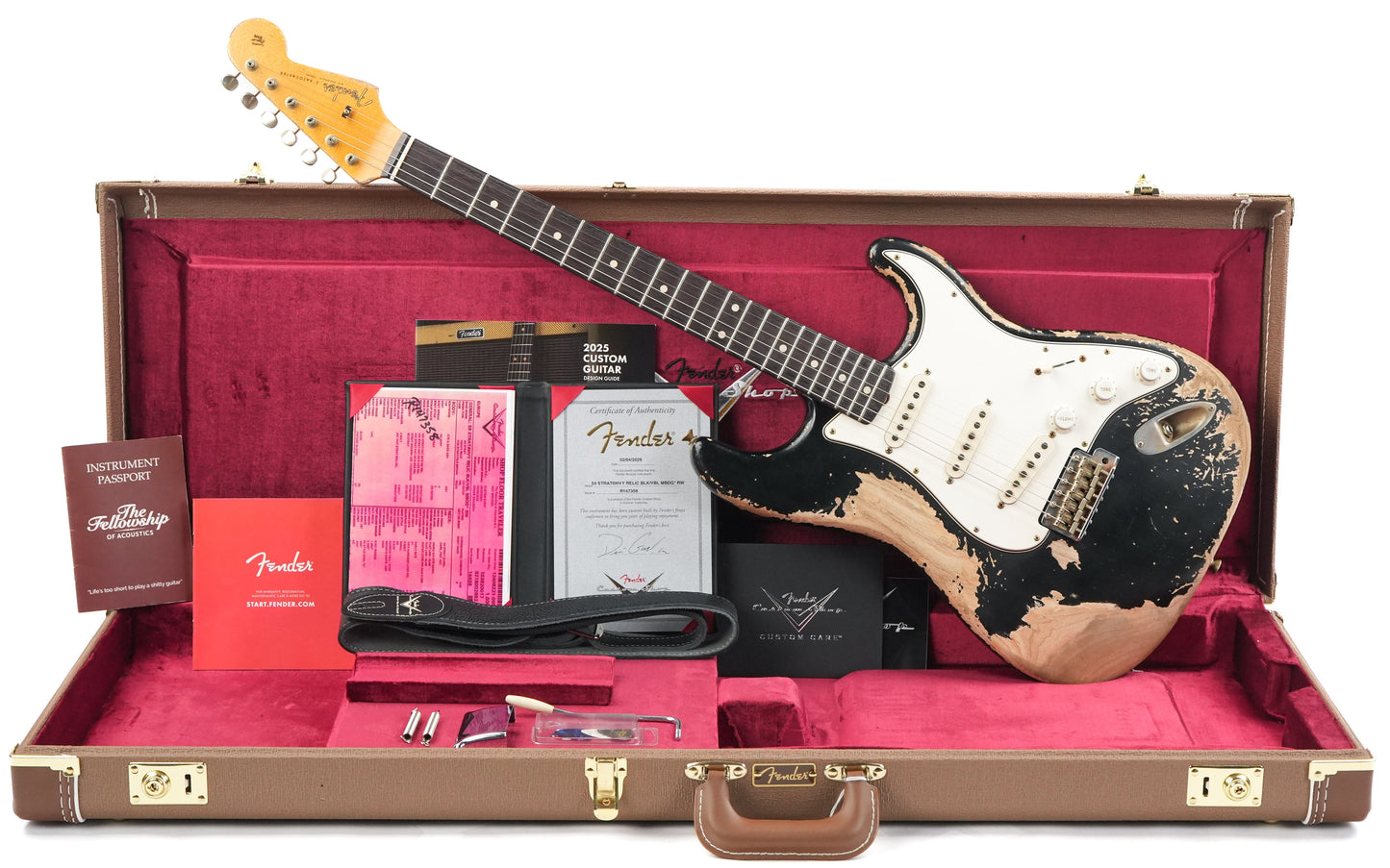 Fender Custom Shop 59 Stratocaster Dennis Galuszka Masterbuilt Heavy Relic Black