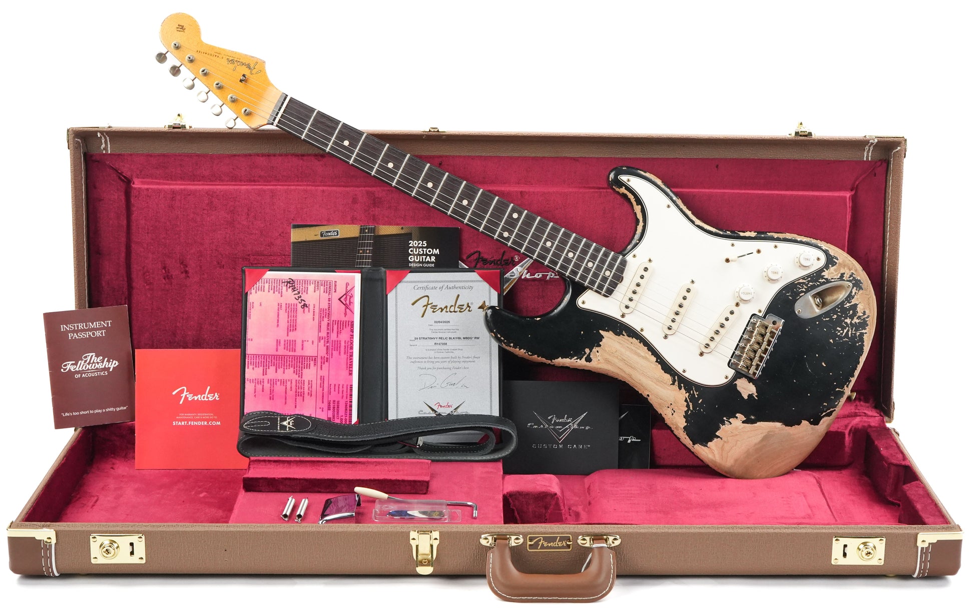 Fender Custom Shop 59 Stratocaster Dennis Galuszka Masterbuilt Heavy Relic Black