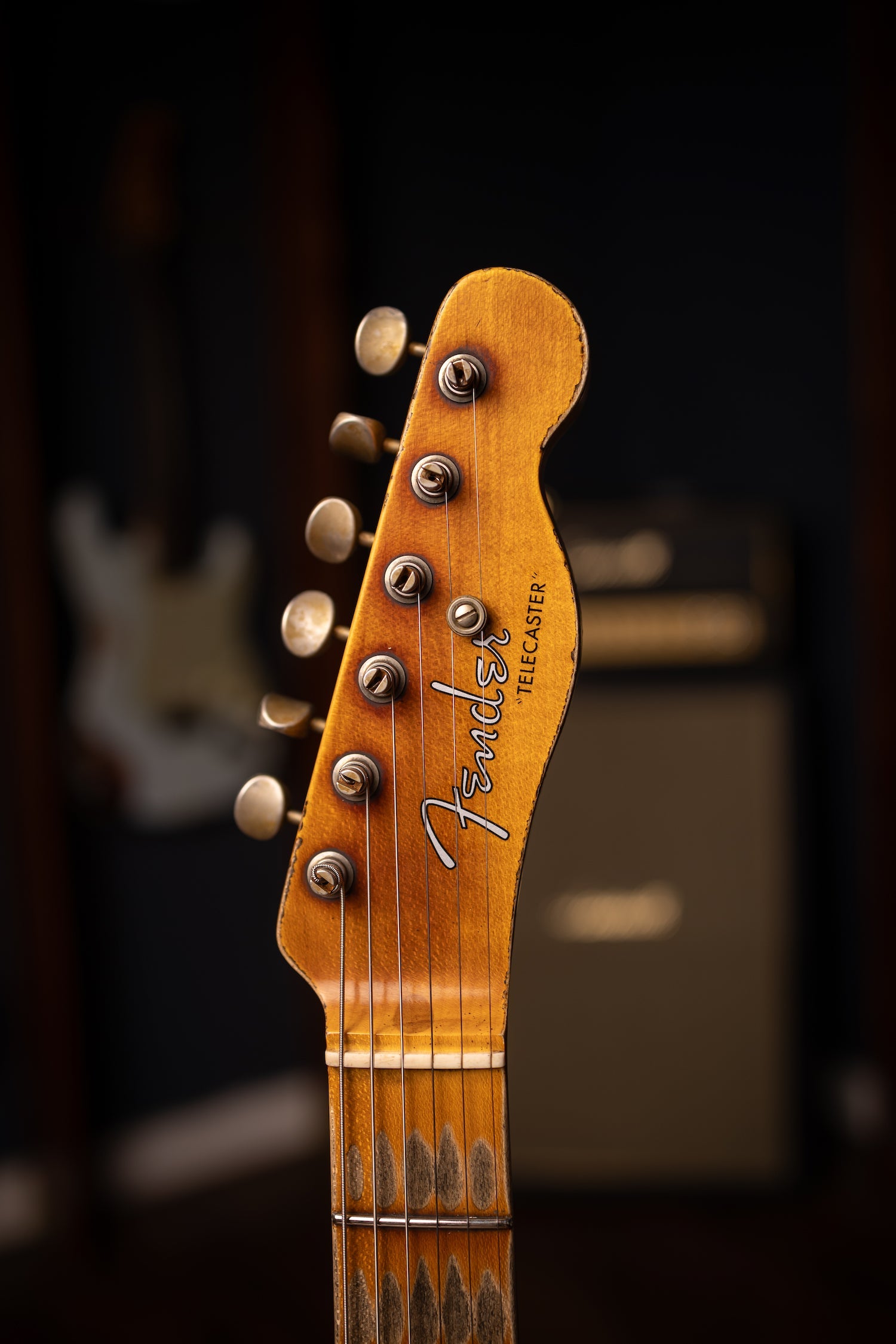 Fender Custom Shop 1952 Telecaster Super Heavy Relic Electric Guitar - Aged Cherry Sunburst